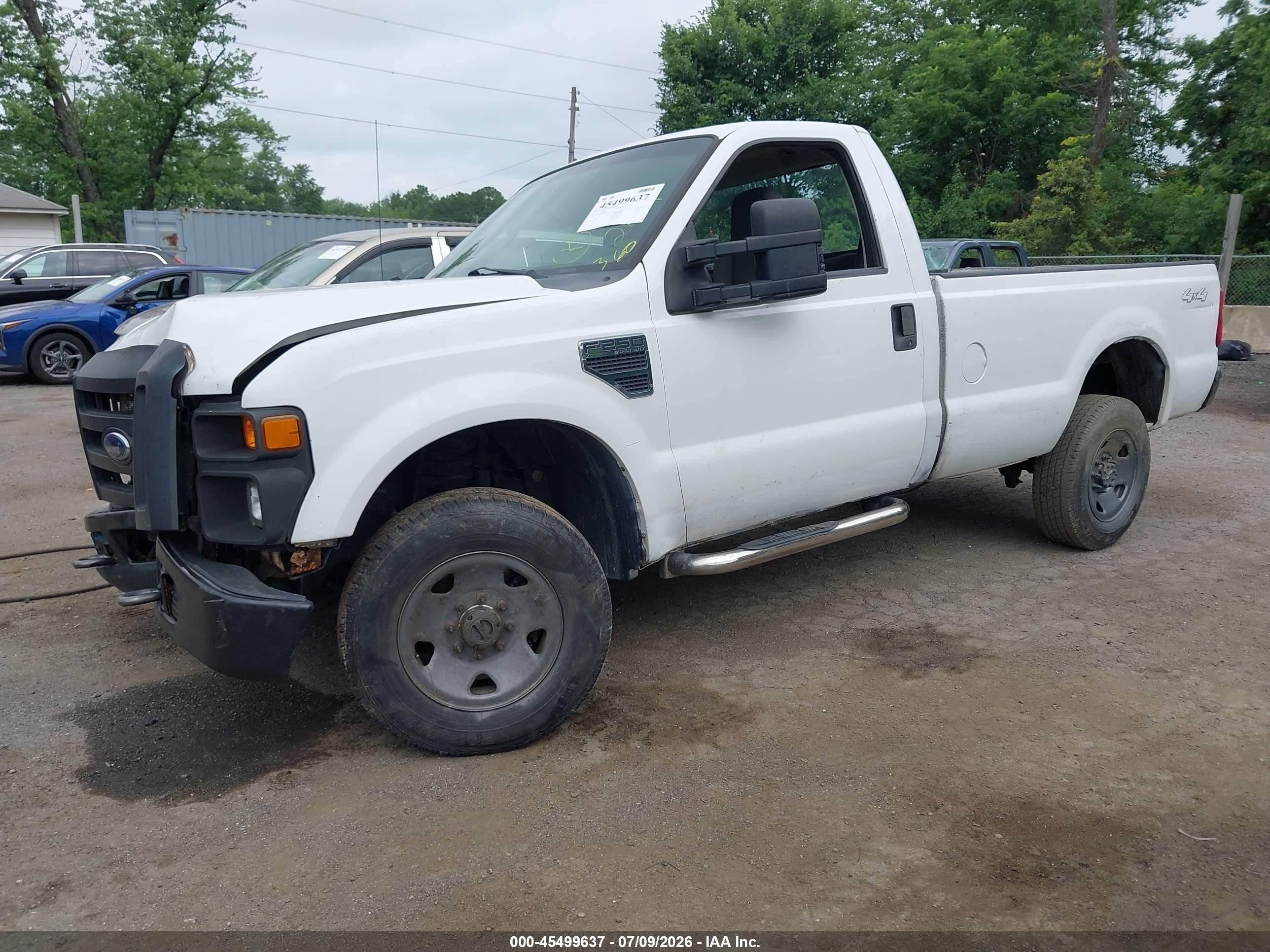 2009 Ford Super Duty F-250 Srw Xl/xlt White vin: 1FTNF21509EB24599