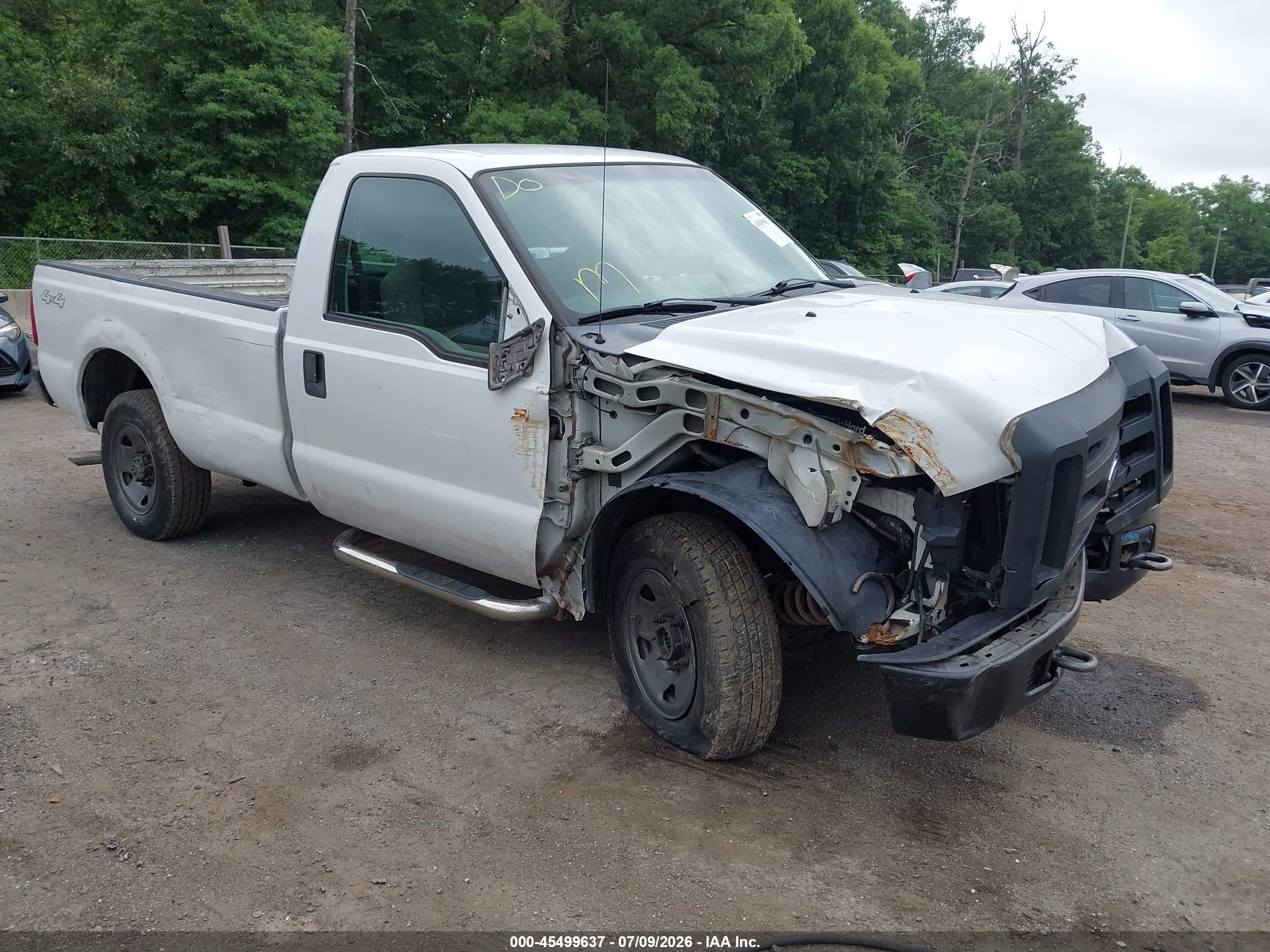 2009 Ford Super Duty F-250 Srw Xl/xlt White vin: 1FTNF21509EB24599