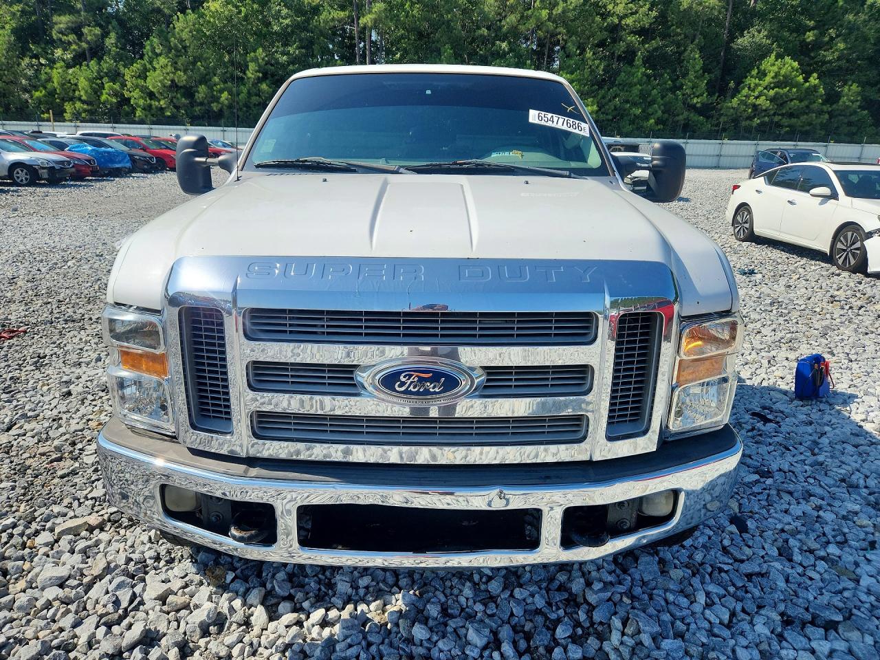 2008 Ford F250 Super Duty White vin: 1FTNF21518EA01957