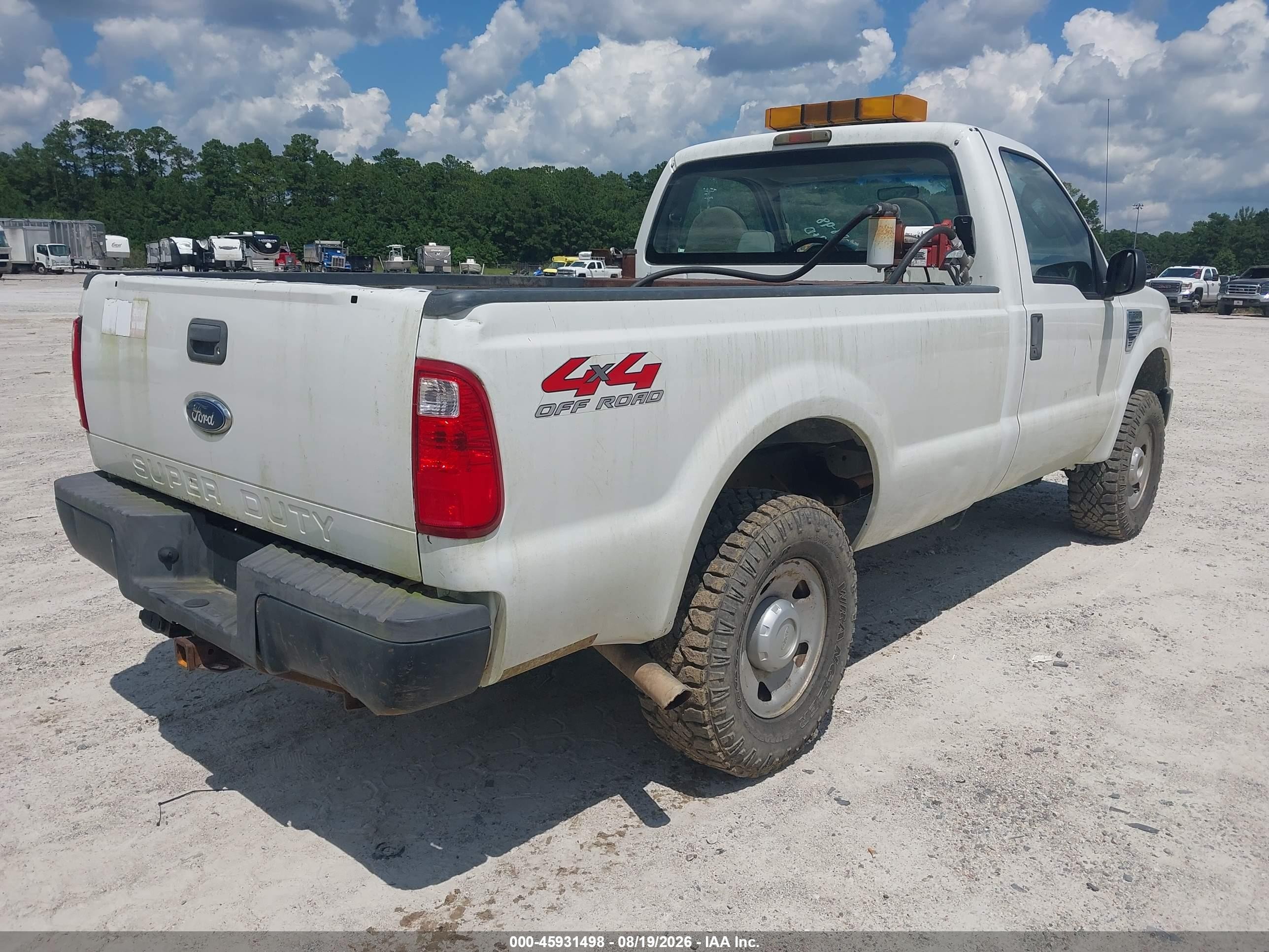 2008 Ford Super Duty F-250 Srw Xl/xlt White vin: 1FTNF21518EB66567