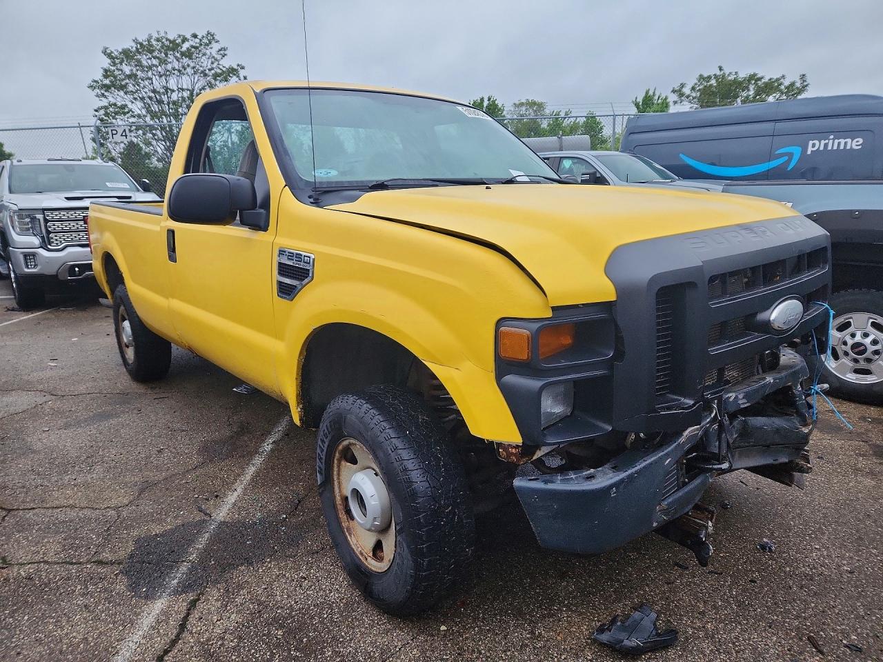 2008 Ford F250 Super Duty Желтый vin: 1FTNF21518EB67265