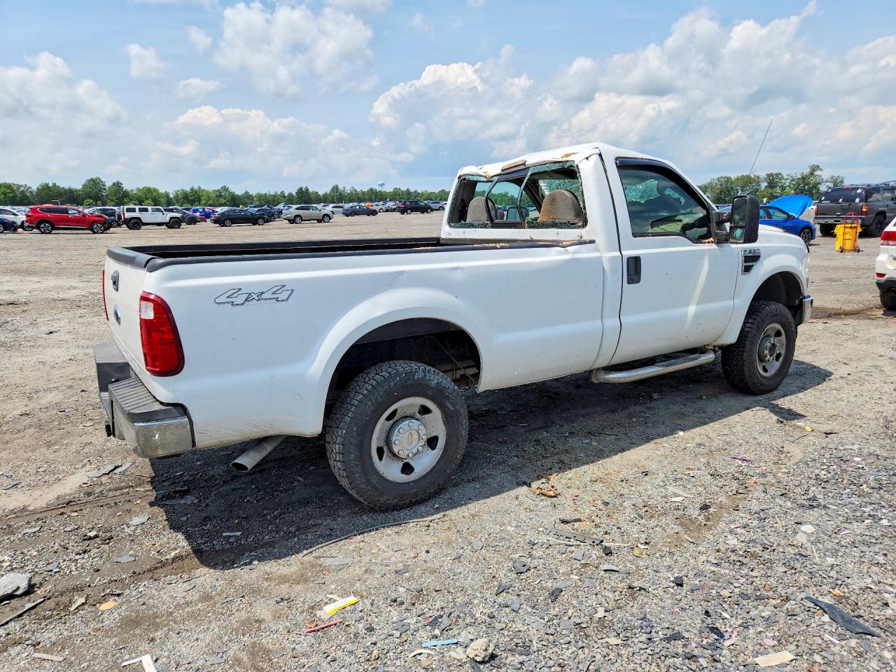 2009 Ford F250 Super Duty White vin: 1FTNF21519EB14275