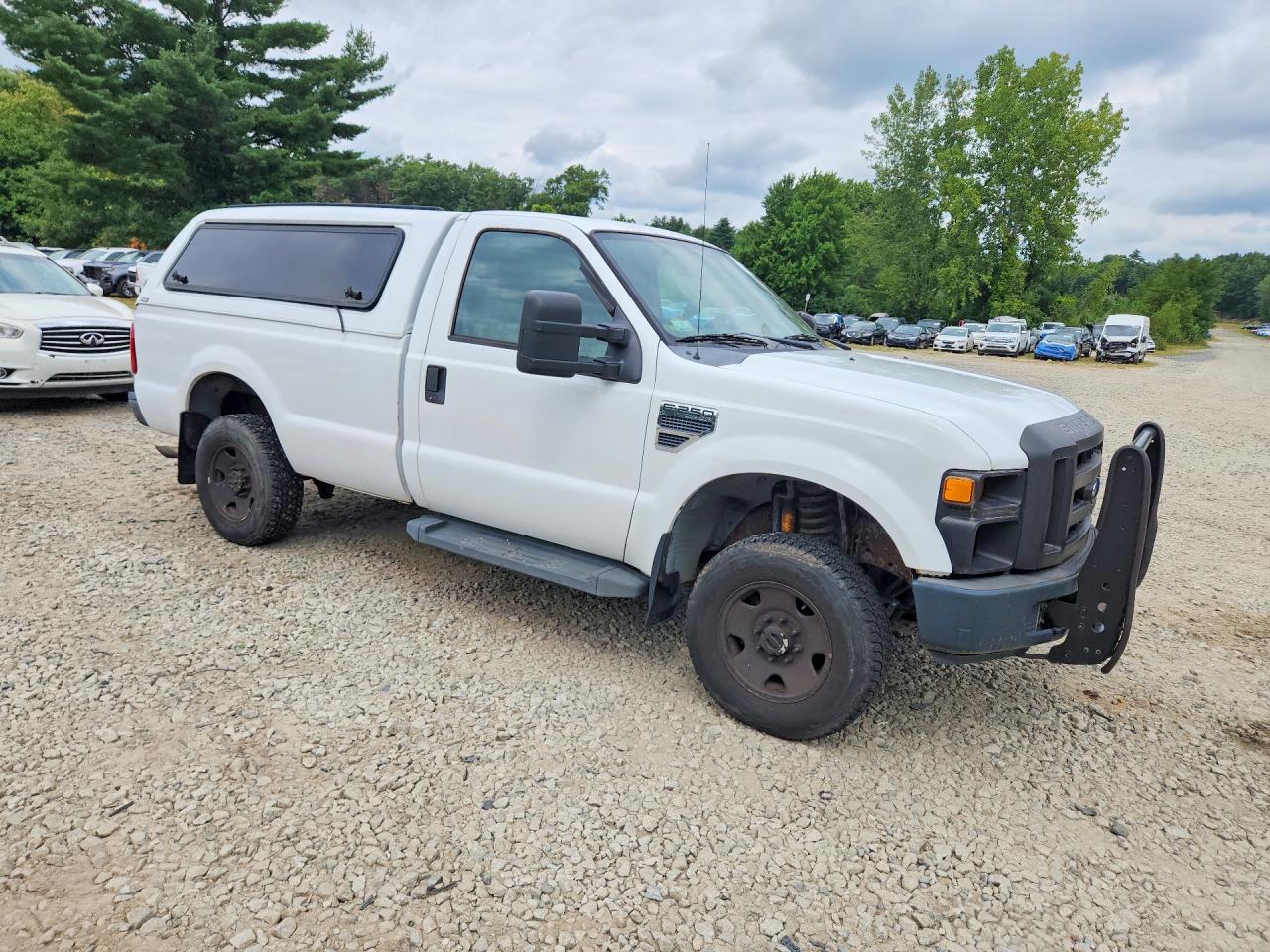 2008 Ford F250 Super Duty White vin: 1FTNF21558EA07891