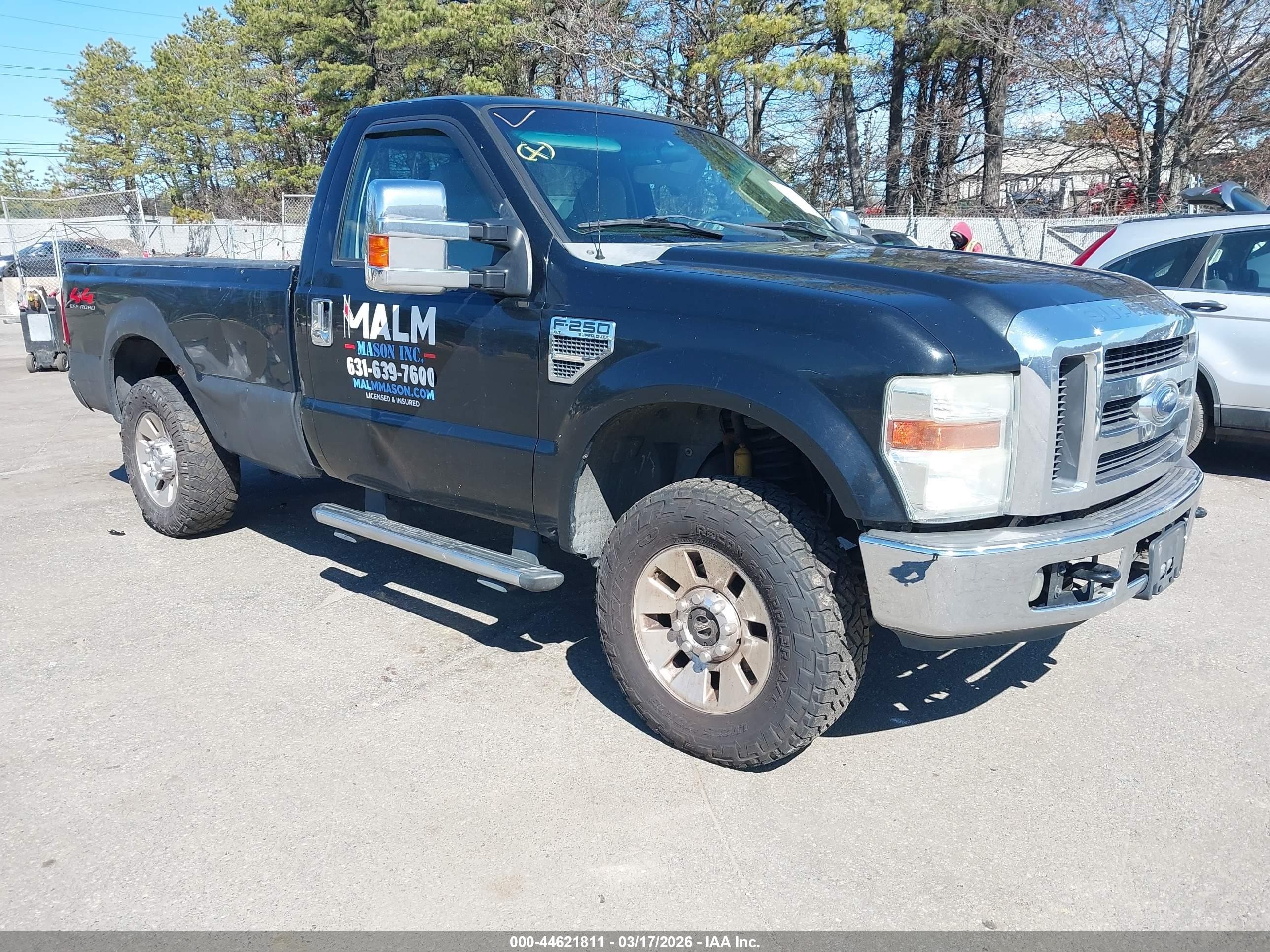 2008 Ford F-250 Xl/xlt Black vin: 1FTNF21568EB03383
