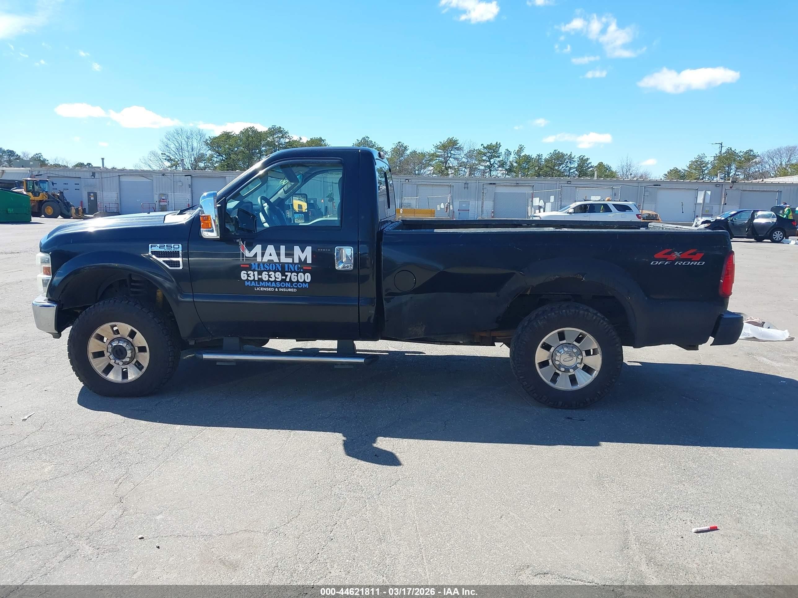 2008 Ford F-250 Xl/xlt Black vin: 1FTNF21568EB03383
