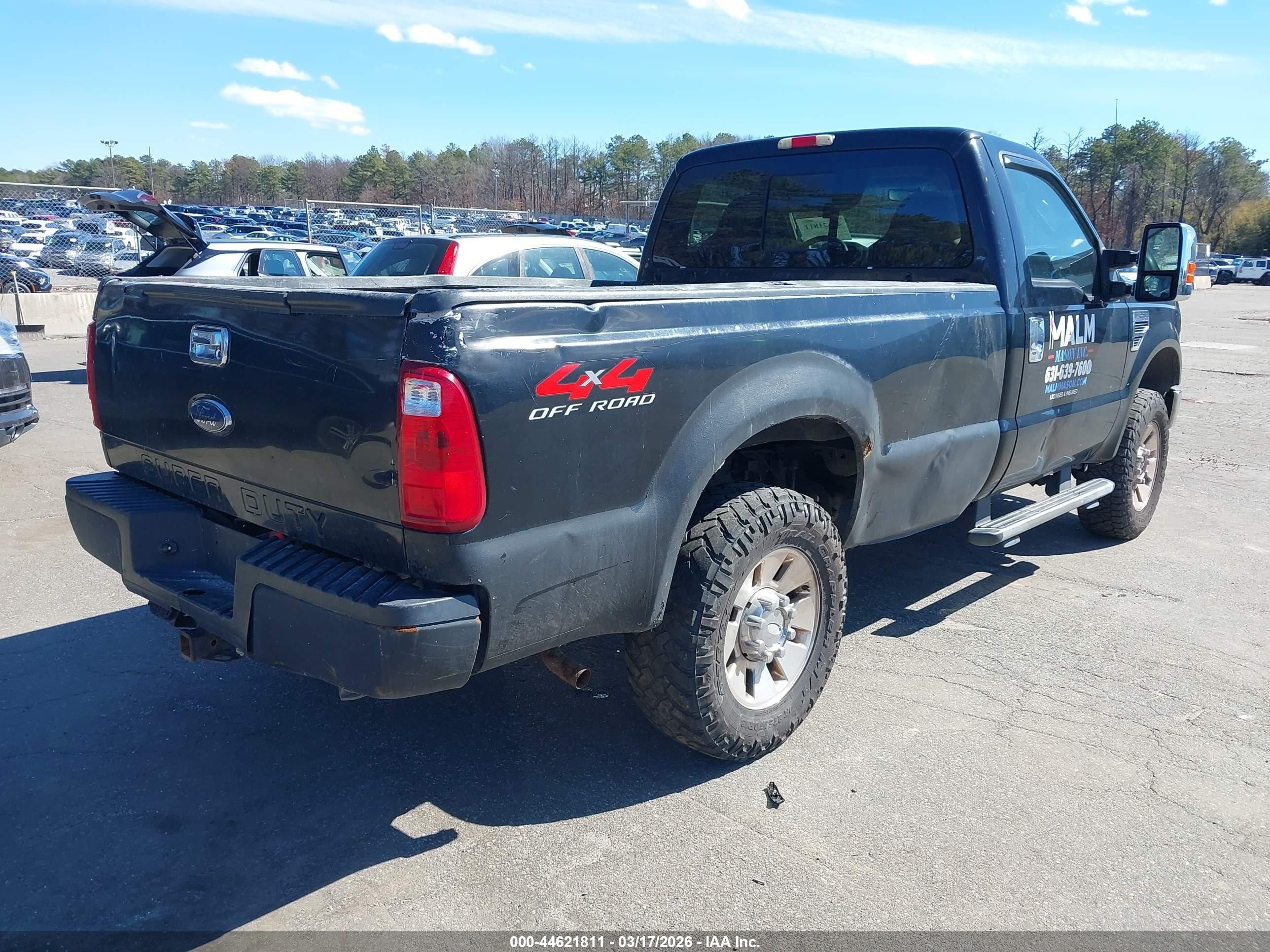 2008 Ford F-250 Xl/xlt Black vin: 1FTNF21568EB03383