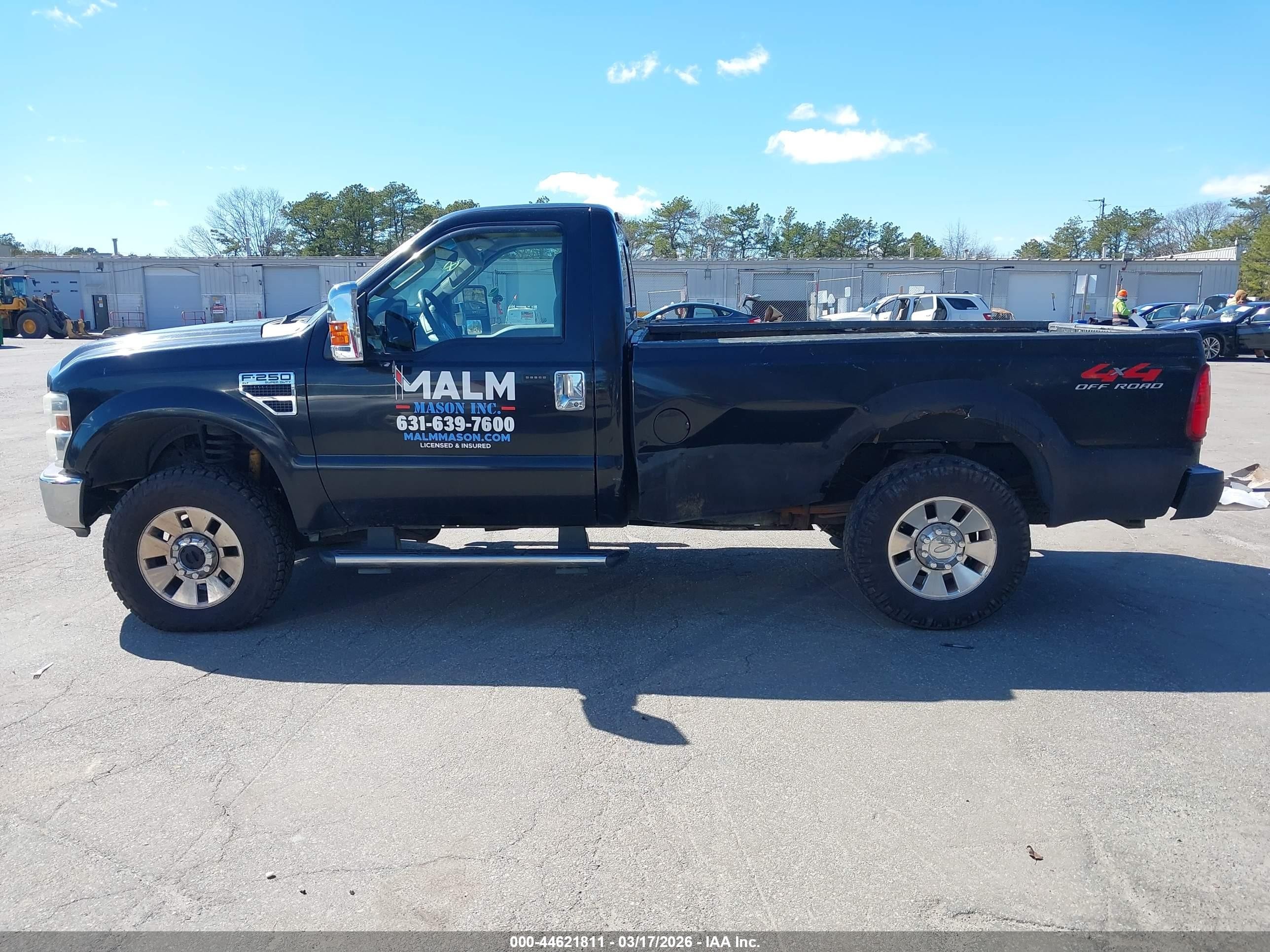 2008 Ford F-250 Xl/xlt Black vin: 1FTNF21568EB03383