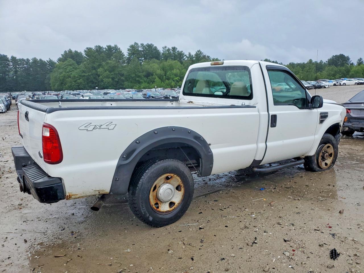 2008 Ford F250 Super Duty White vin: 1FTNF21568EE40250