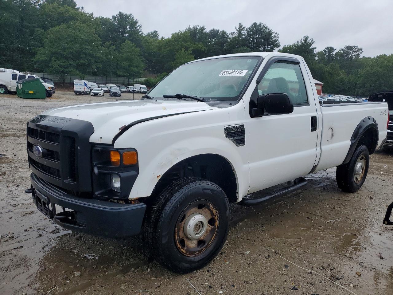 2008 Ford F250 Super Duty White vin: 1FTNF21568EE40250