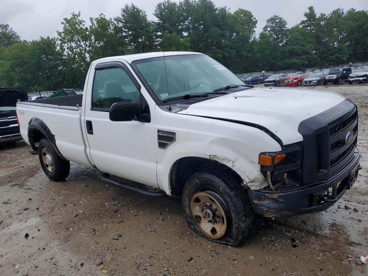 2008 Ford F250 Super Duty White vin: 1FTNF21568EE40250