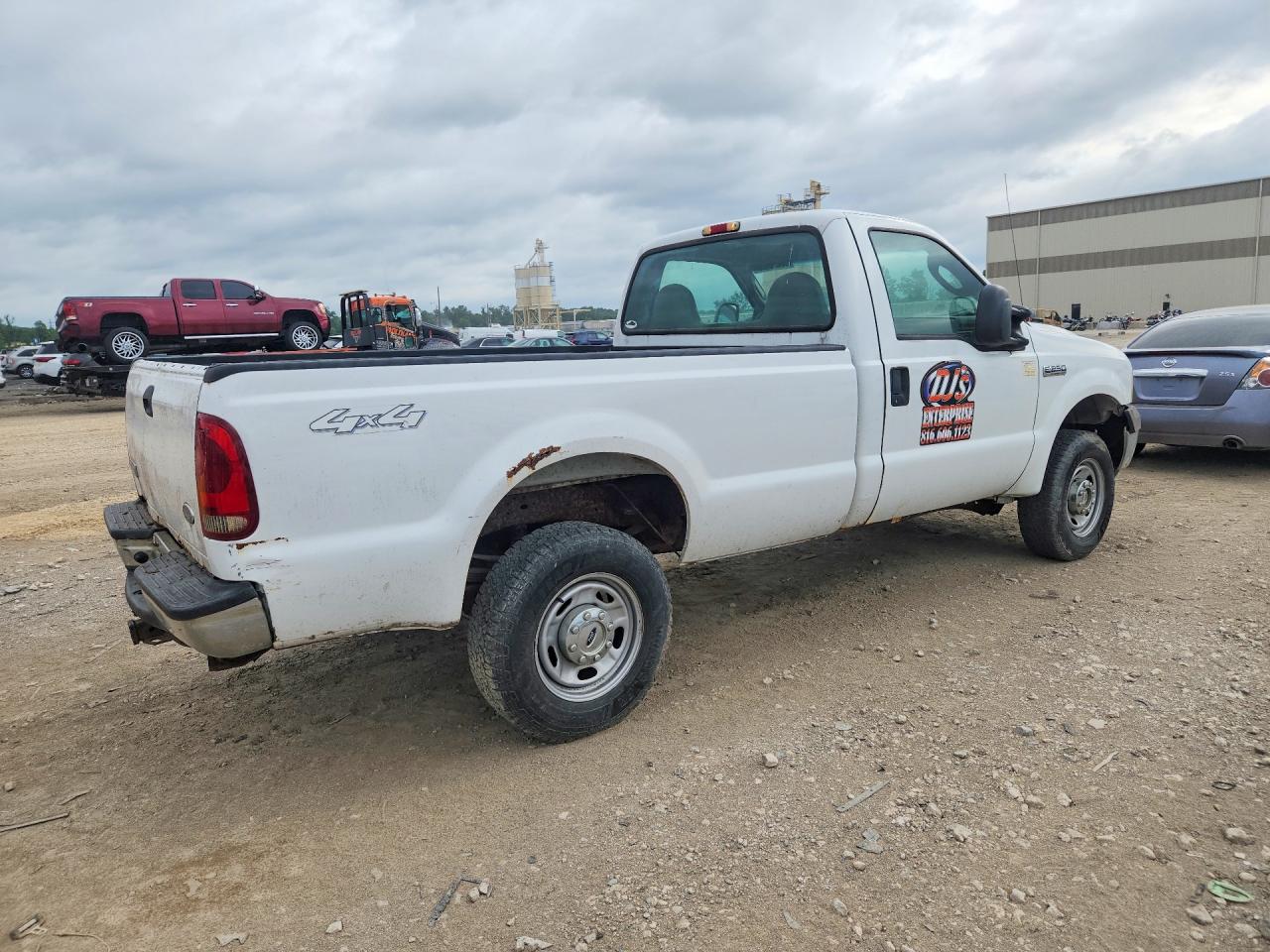 2006 Ford F250 Super Duty White vin: 1FTNF21576EB76677