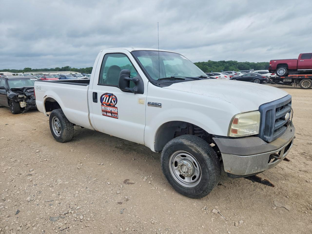 2006 Ford F250 Super Duty White vin: 1FTNF21576EB76677