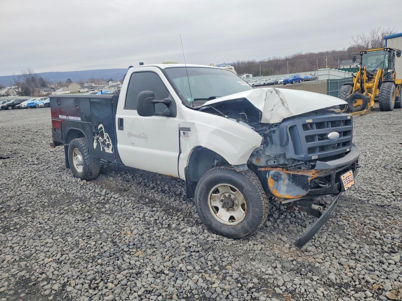 2006 Ford F250 Super Duty White vin: 1FTNF21576EC85365