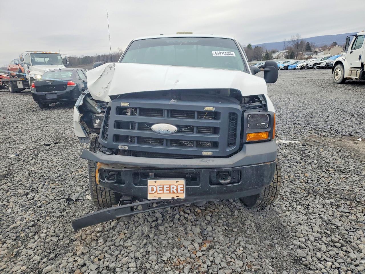 2006 Ford F250 Super Duty White vin: 1FTNF21576EC85365