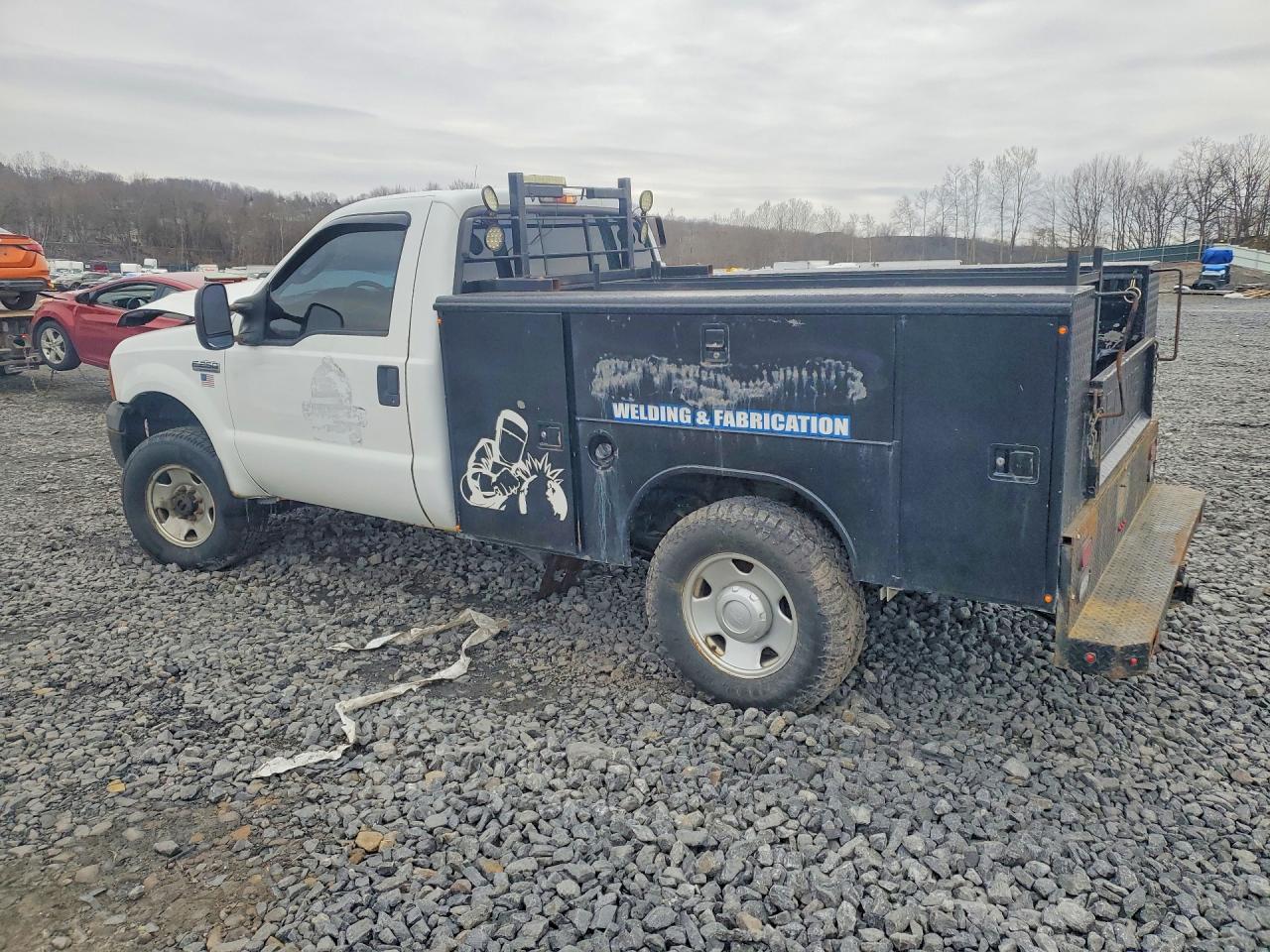 2006 Ford F250 Super Duty White vin: 1FTNF21576EC85365
