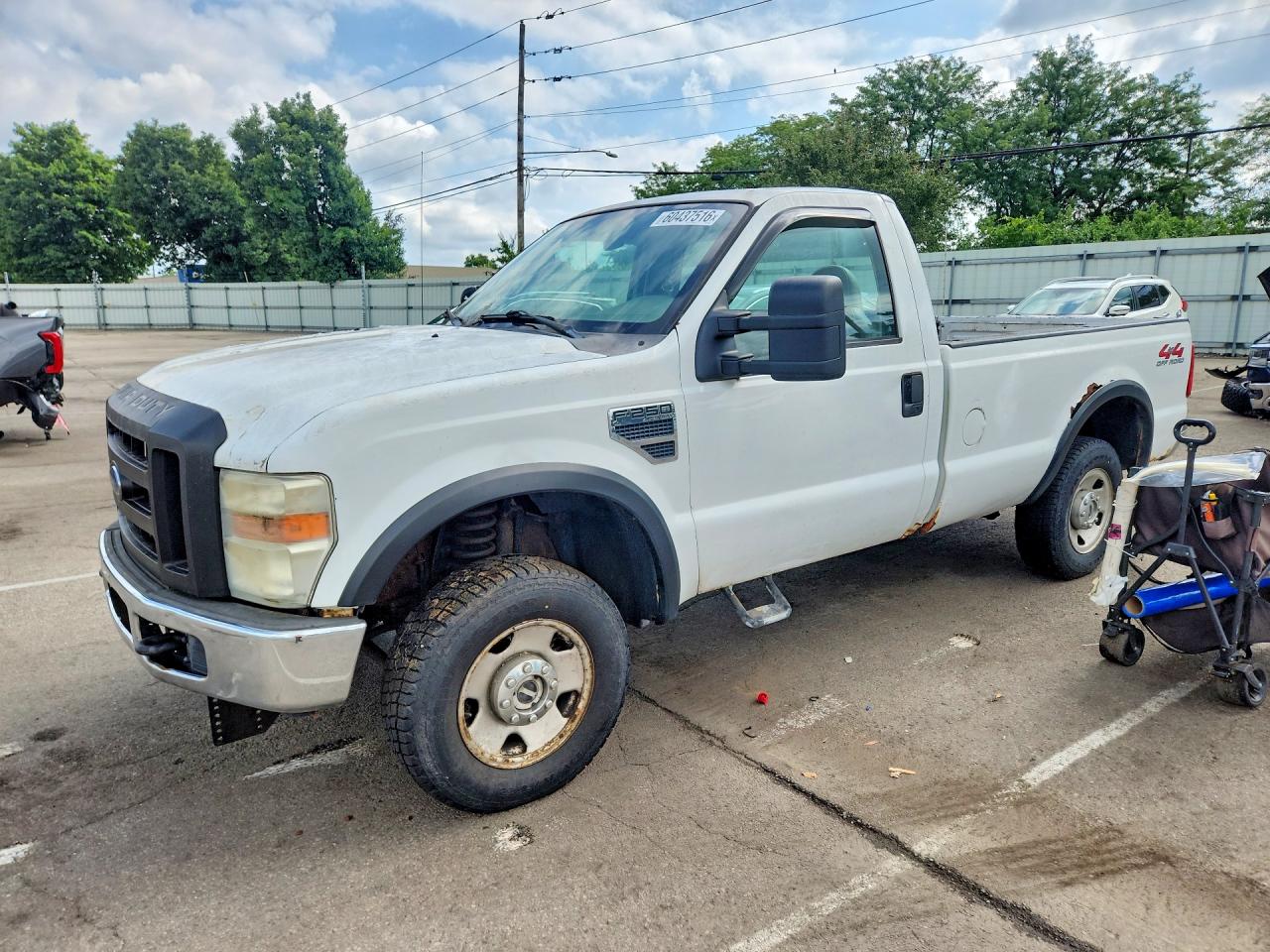2008 Ford F250 Super Duty White vin: 1FTNF21588EB20850