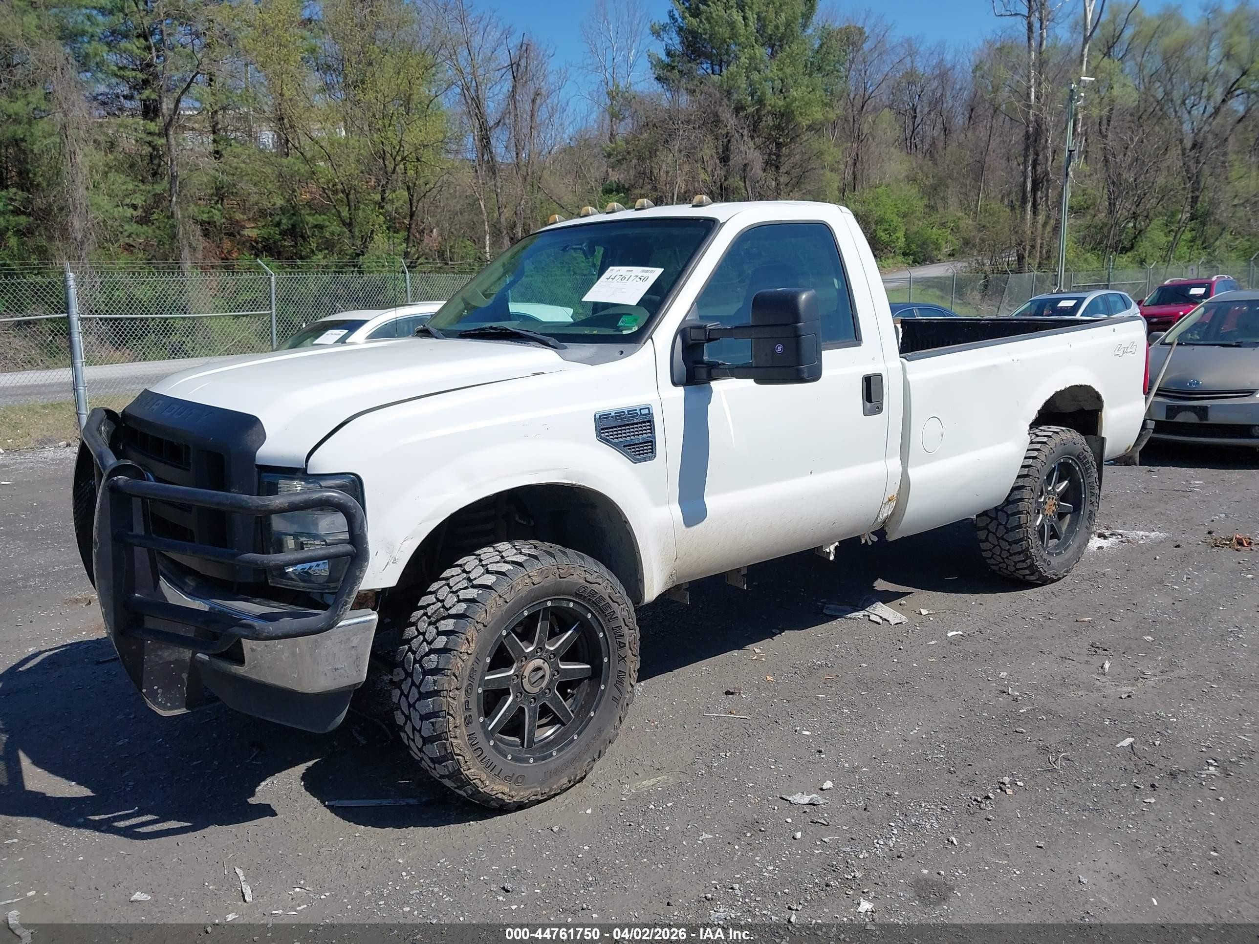 2009 Ford F-250 Xl/xlt White vin: 1FTNF21589EB19599