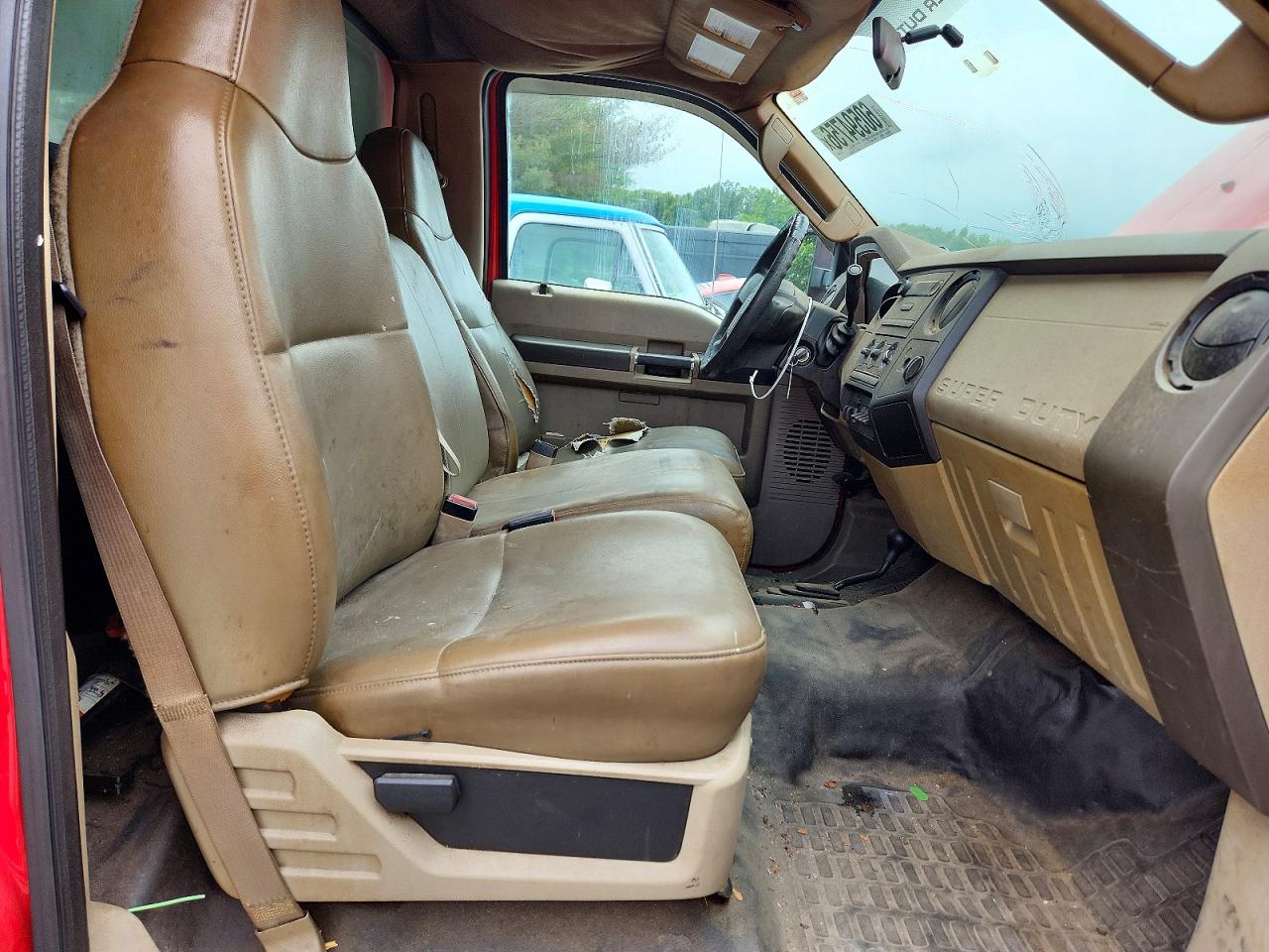 2008 Ford F250 Super Duty Red vin: 1FTNF21598ED89410