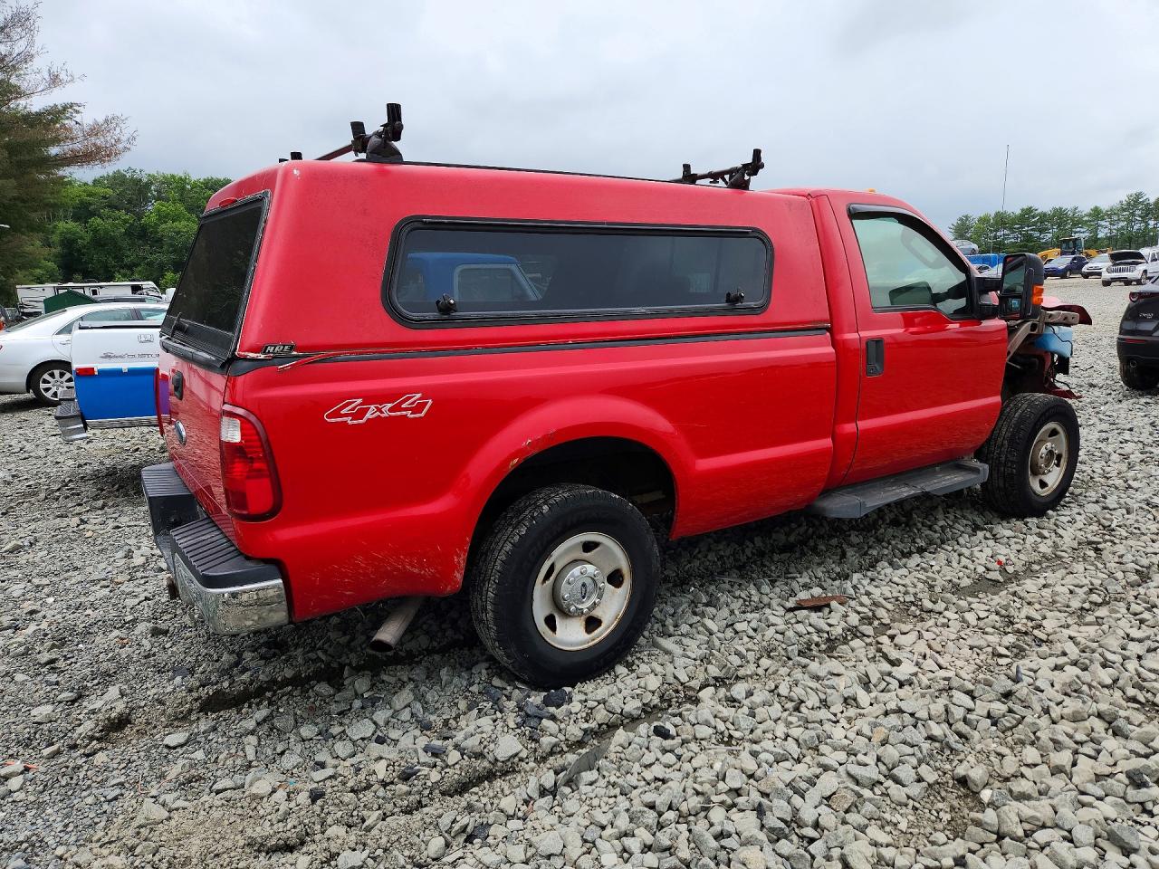 2008 Ford F250 Super Duty Red vin: 1FTNF21598ED89410