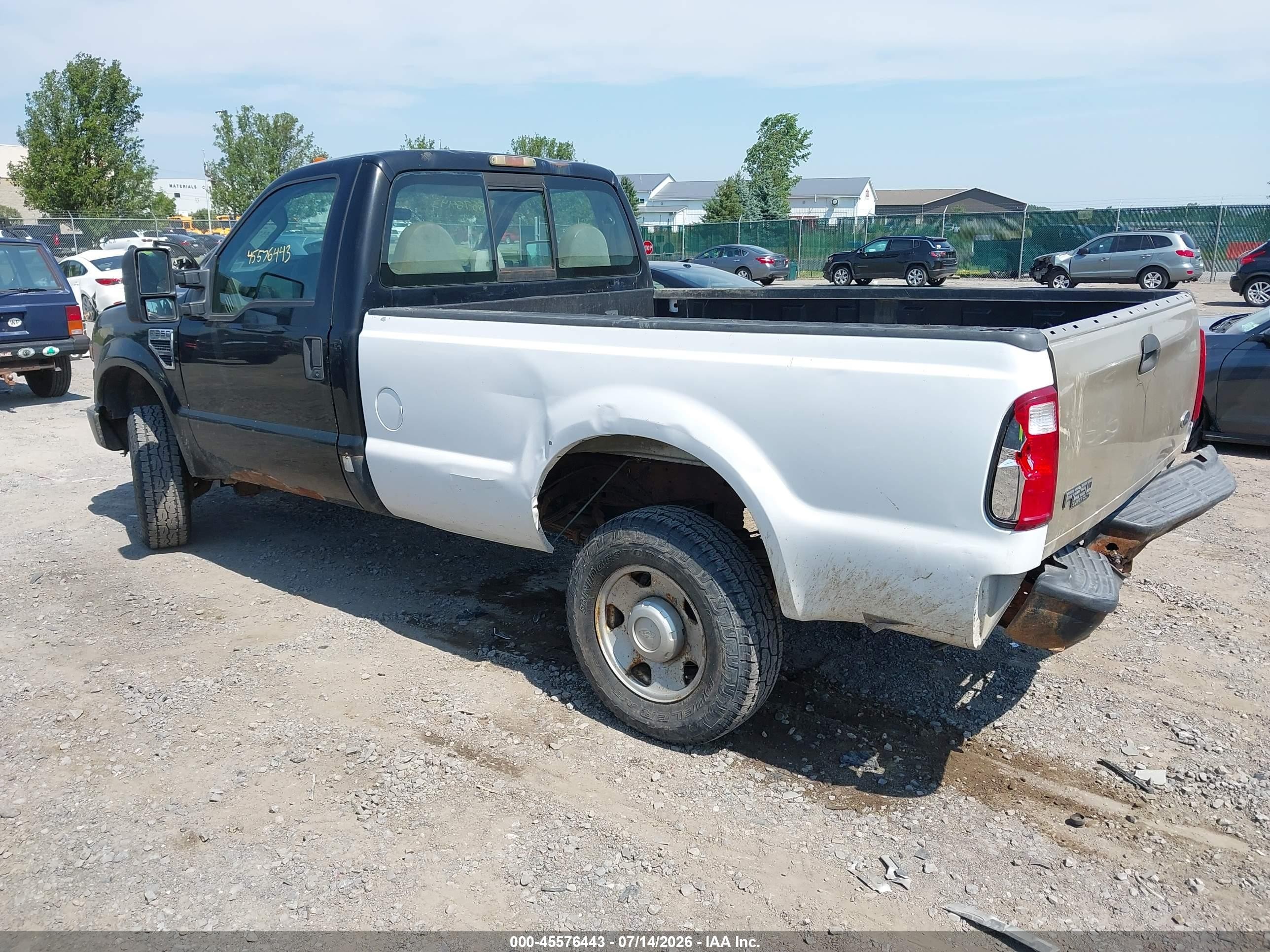 2008 Ford Super Duty F-250 Srw Xl/xlt Black vin: 1FTNF215X8EE48013