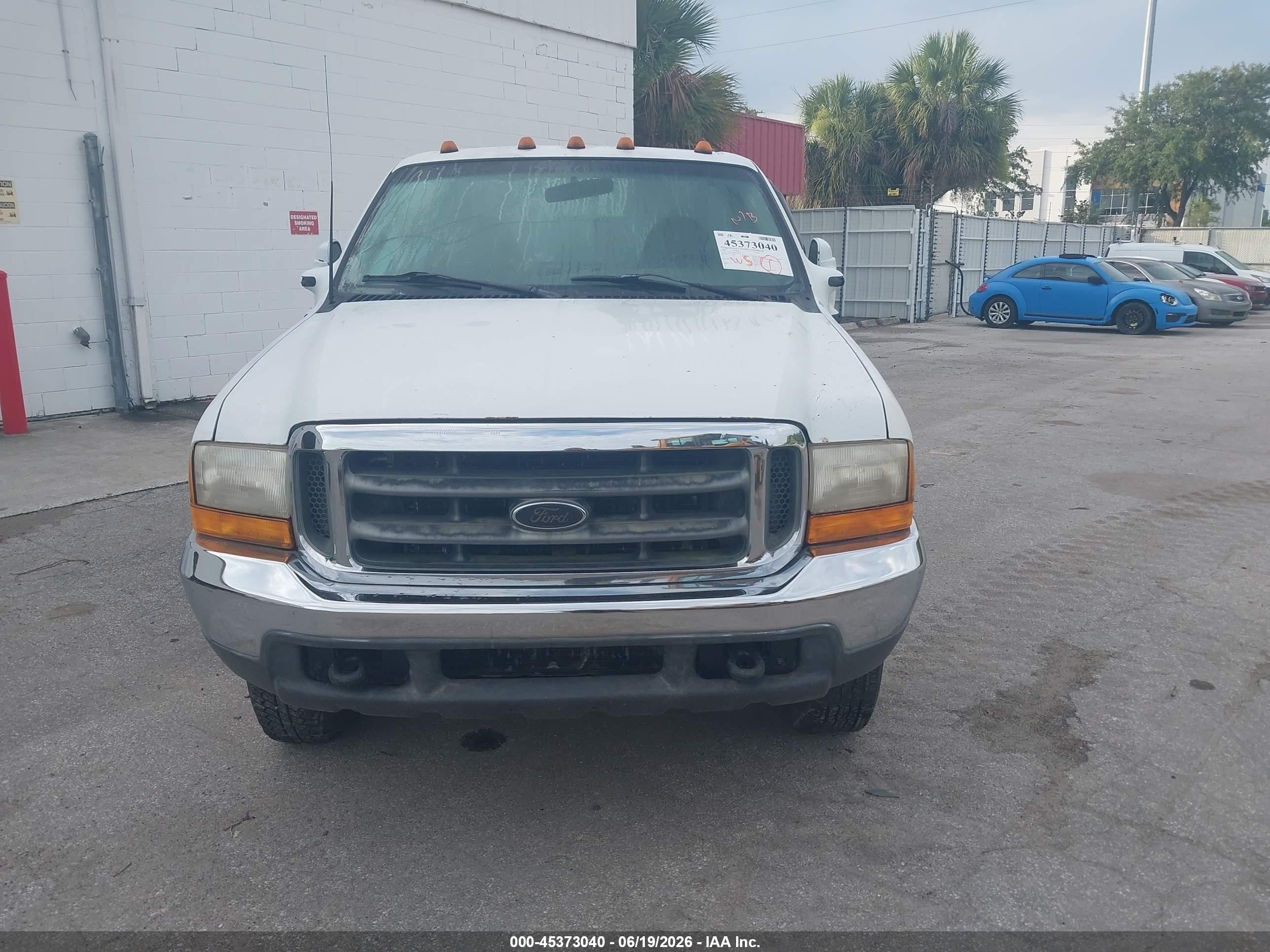 1999 Ford F-250 Lariat/xl/xlt White vin: 1FTNF21F2XEC26363