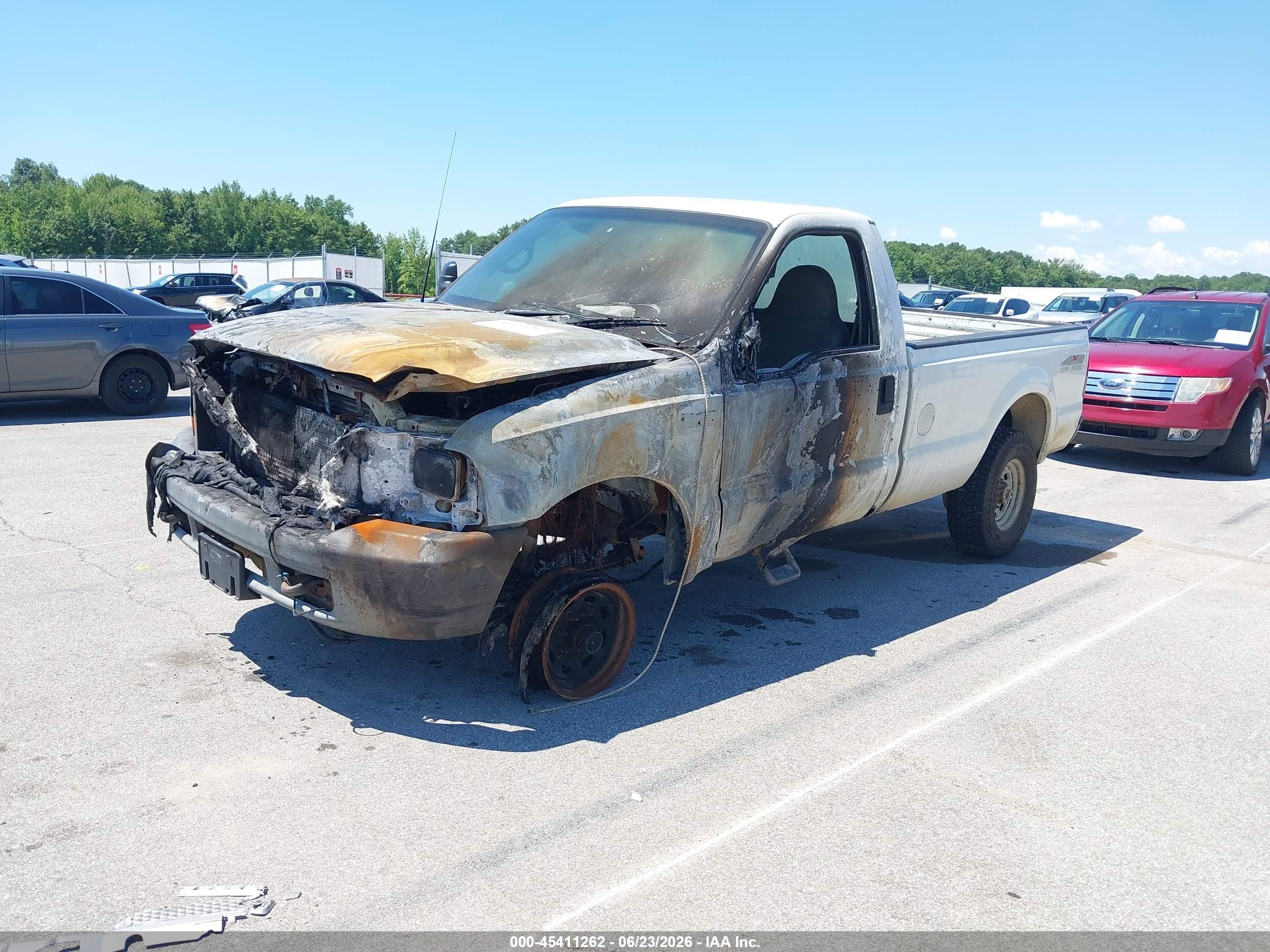 1999 Ford F-250 Lariat/xl/xlt White vin: 1FTNF21F2XEC88832