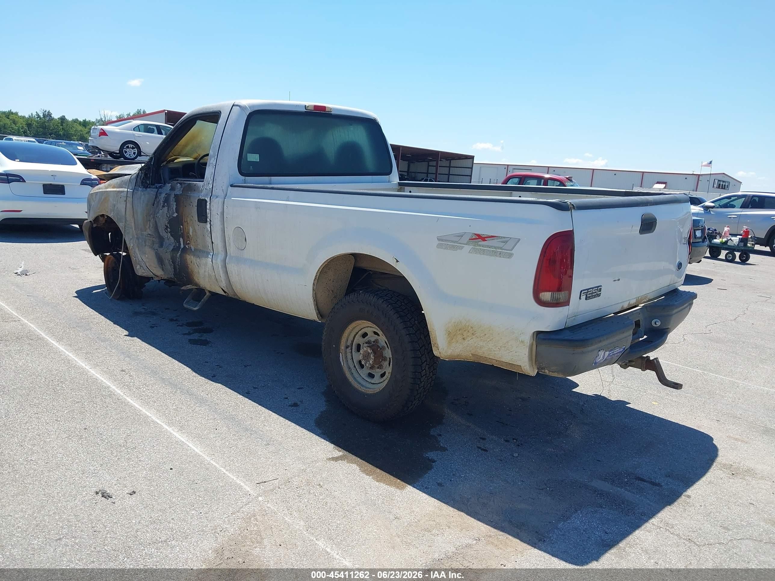 1999 Ford F-250 Lariat/xl/xlt White vin: 1FTNF21F2XEC88832
