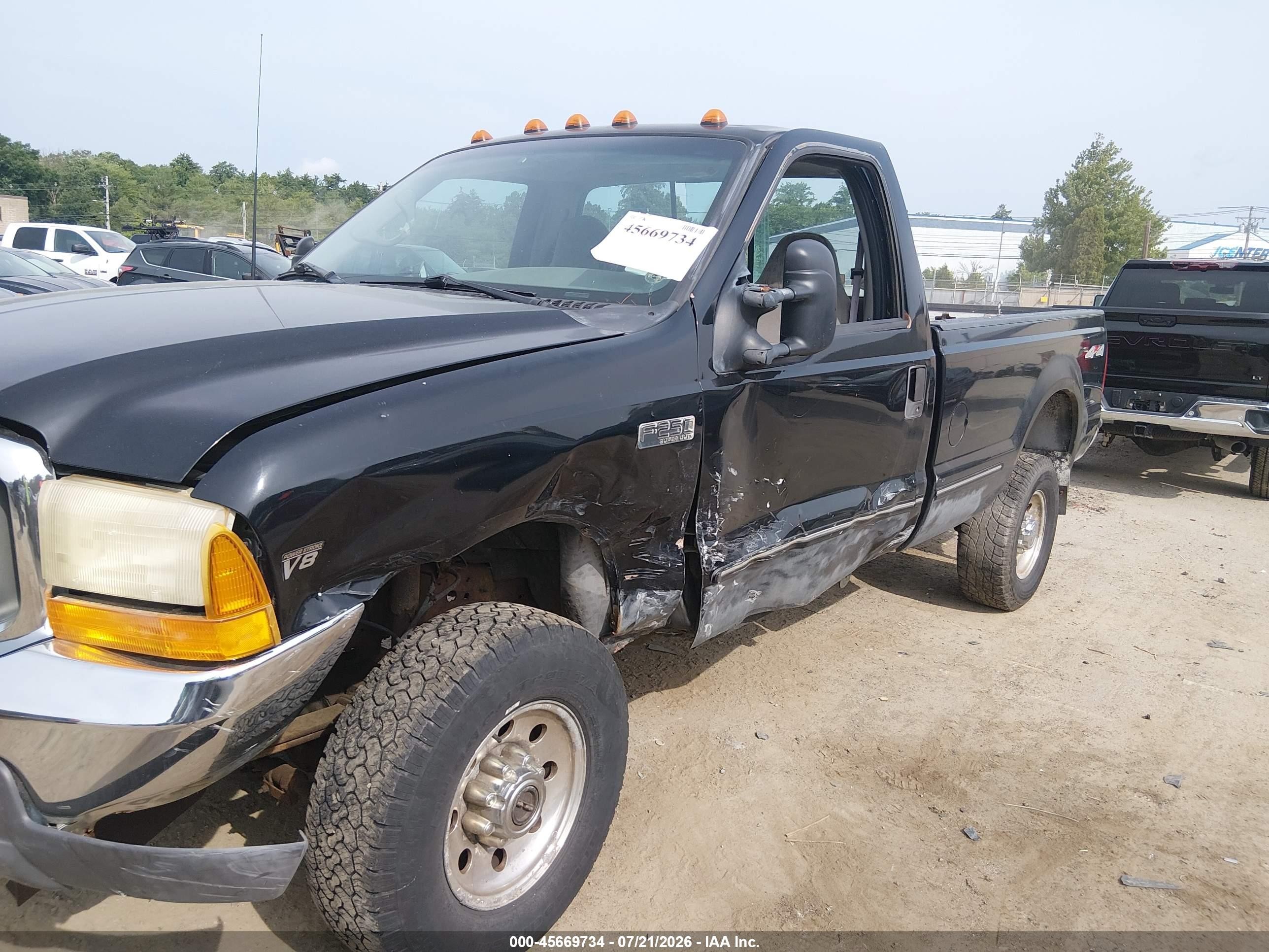 1999 Ford F-250 Lariat/xl/xlt Black vin: 1FTNF21F7XEB43382