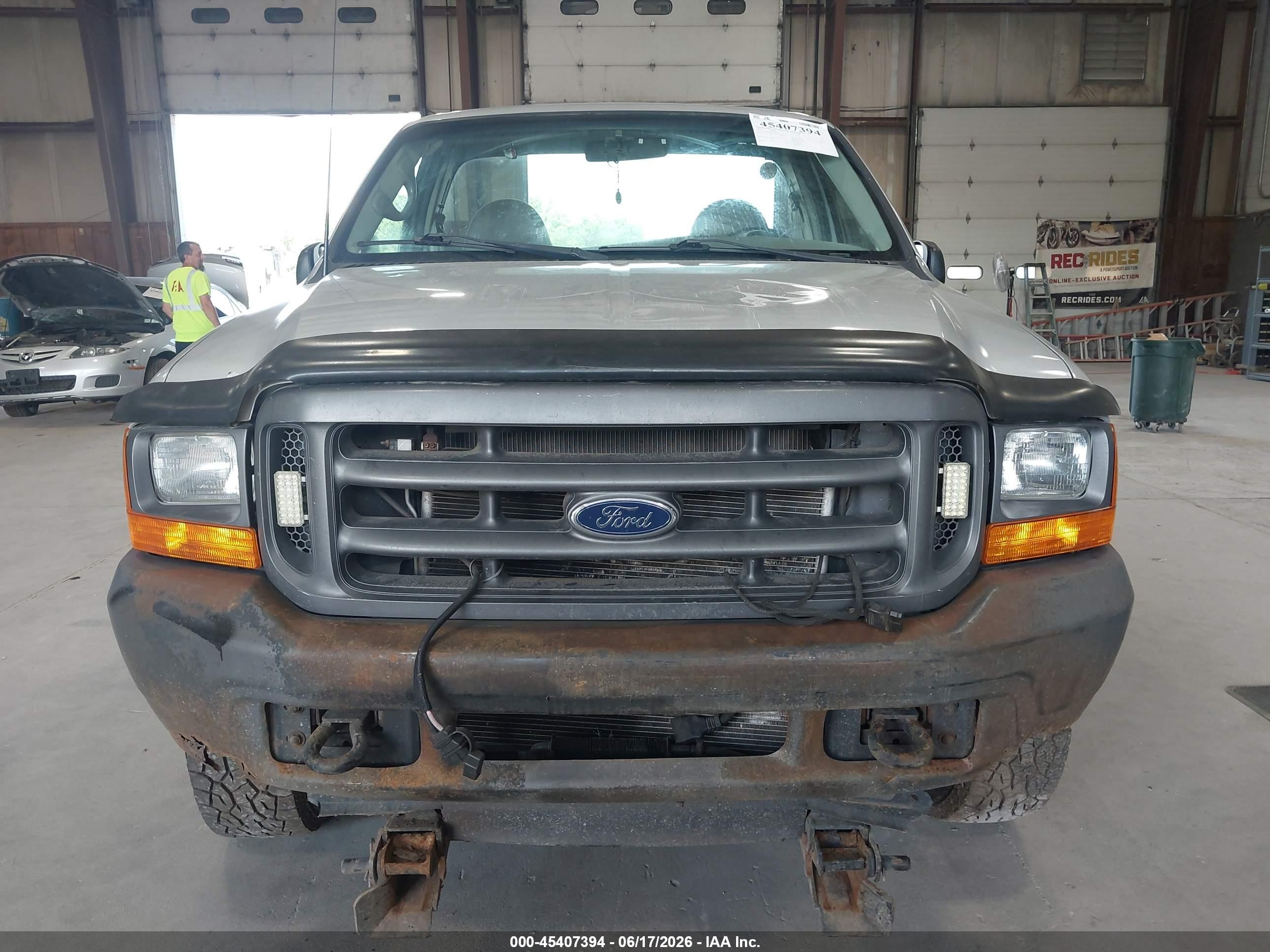 2001 Ford F-250 Xl/xlt Gray vin: 1FTNF21L01EC89801