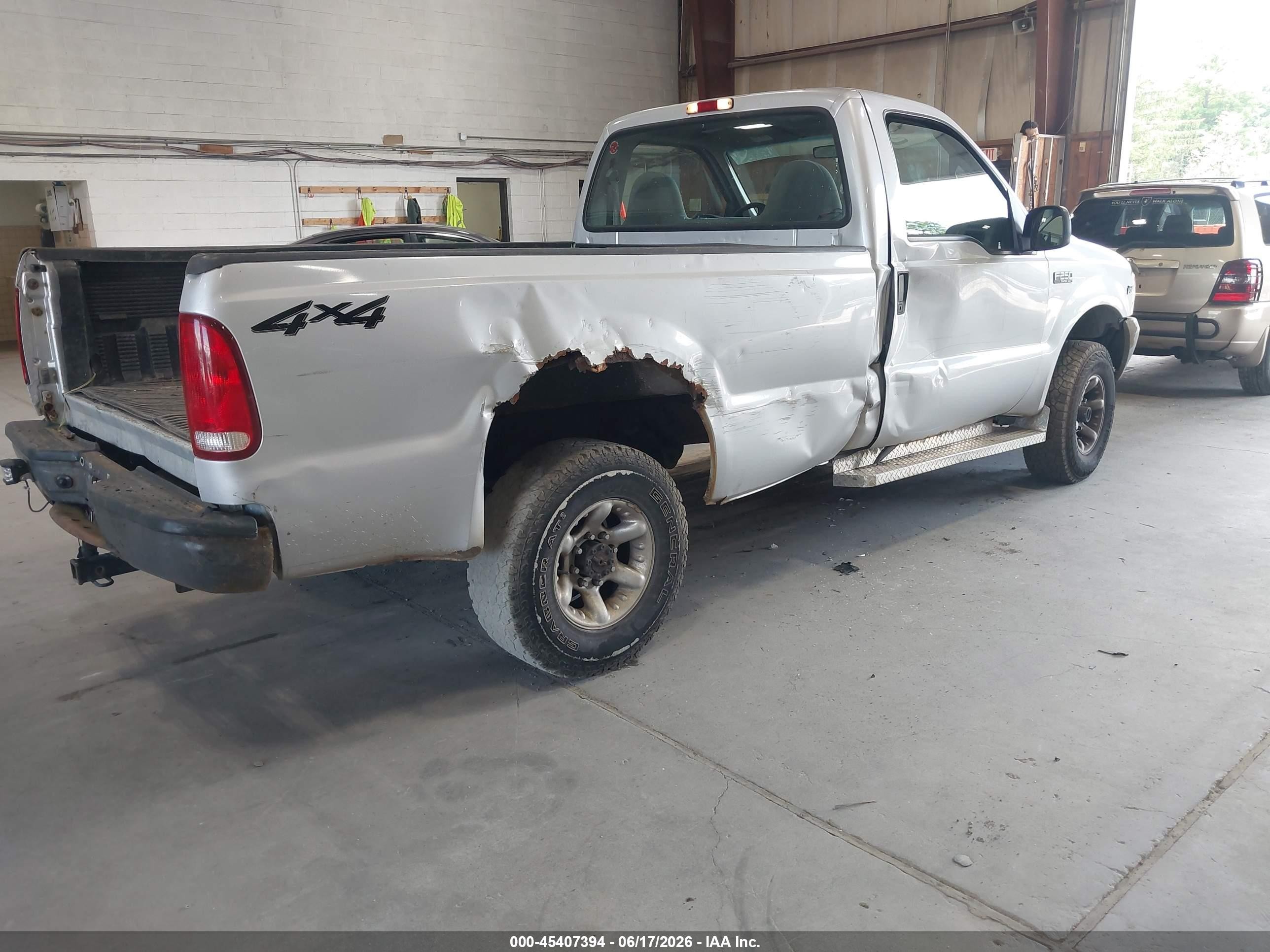2001 Ford F-250 Xl/xlt Gray vin: 1FTNF21L01EC89801