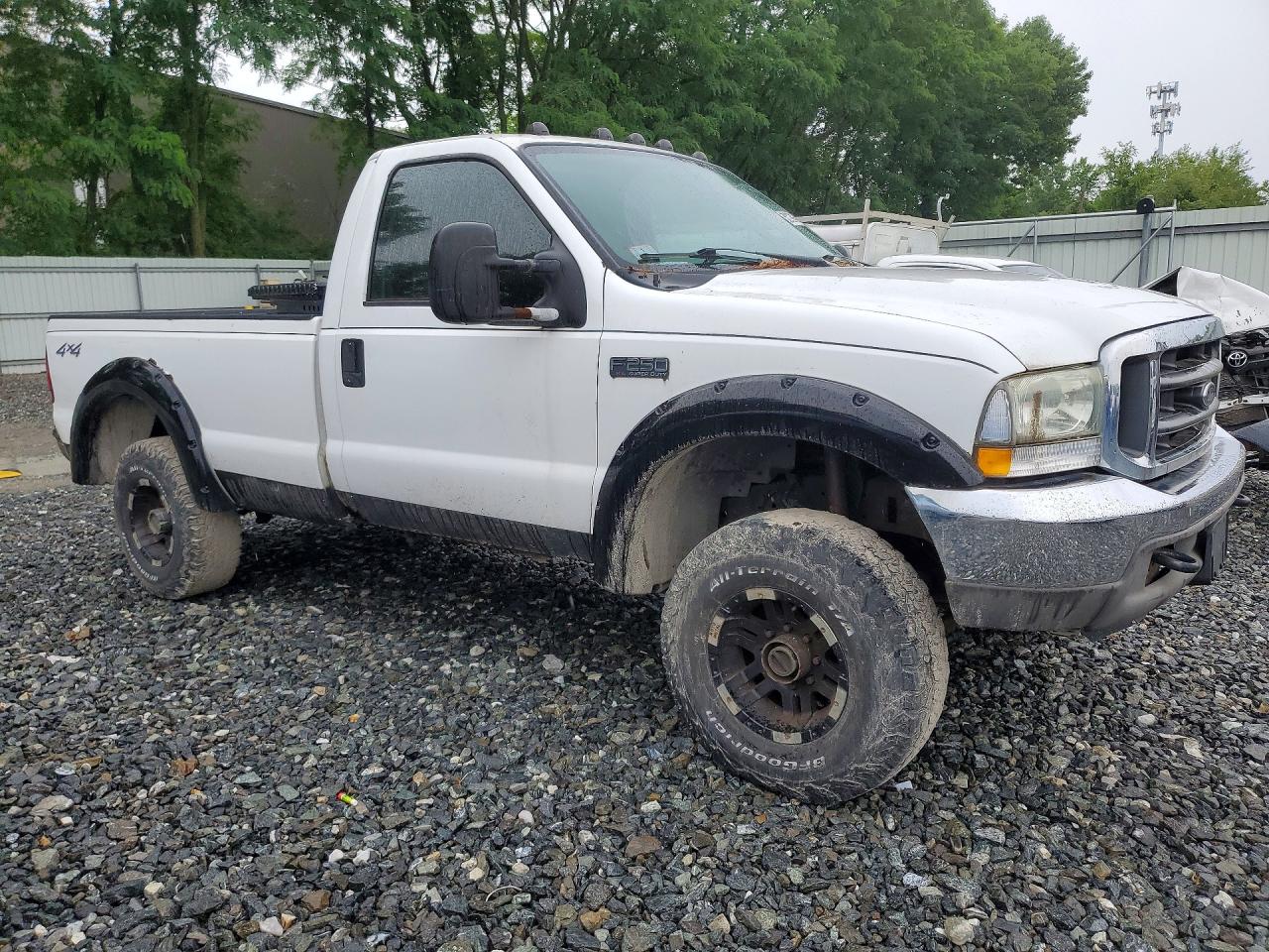 2004 Ford F250 Super Duty White vin: 1FTNF21L34EC99811