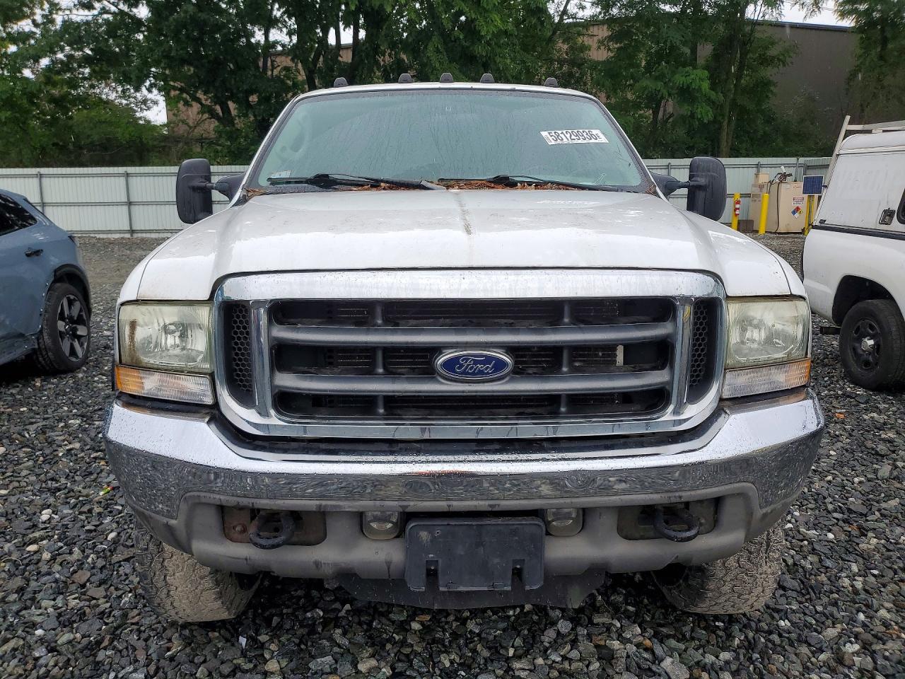 2004 Ford F250 Super Duty White vin: 1FTNF21L34EC99811
