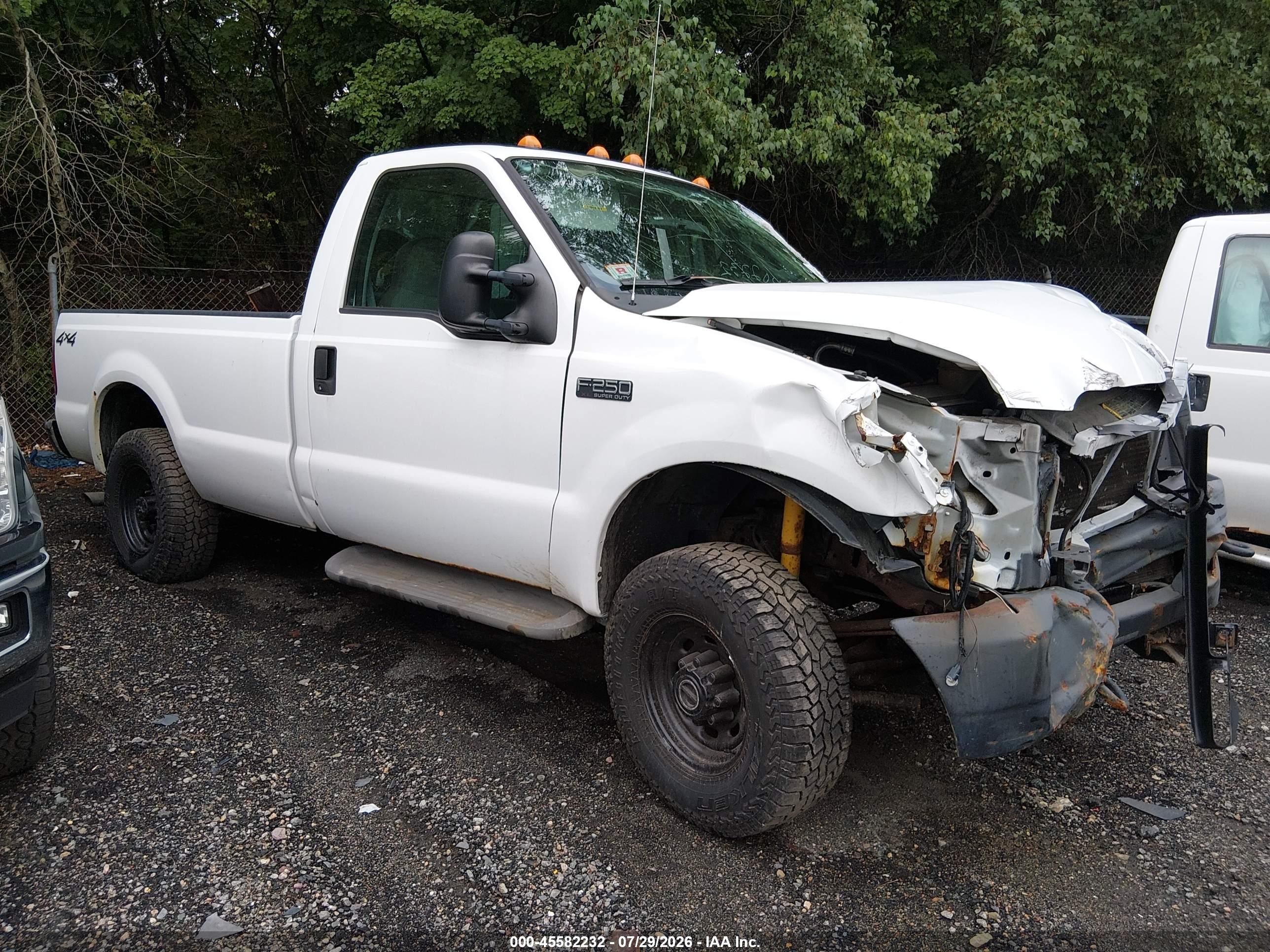2004 Ford F-250 Xl/xlt Белый vin: 1FTNF21L44EC53047
