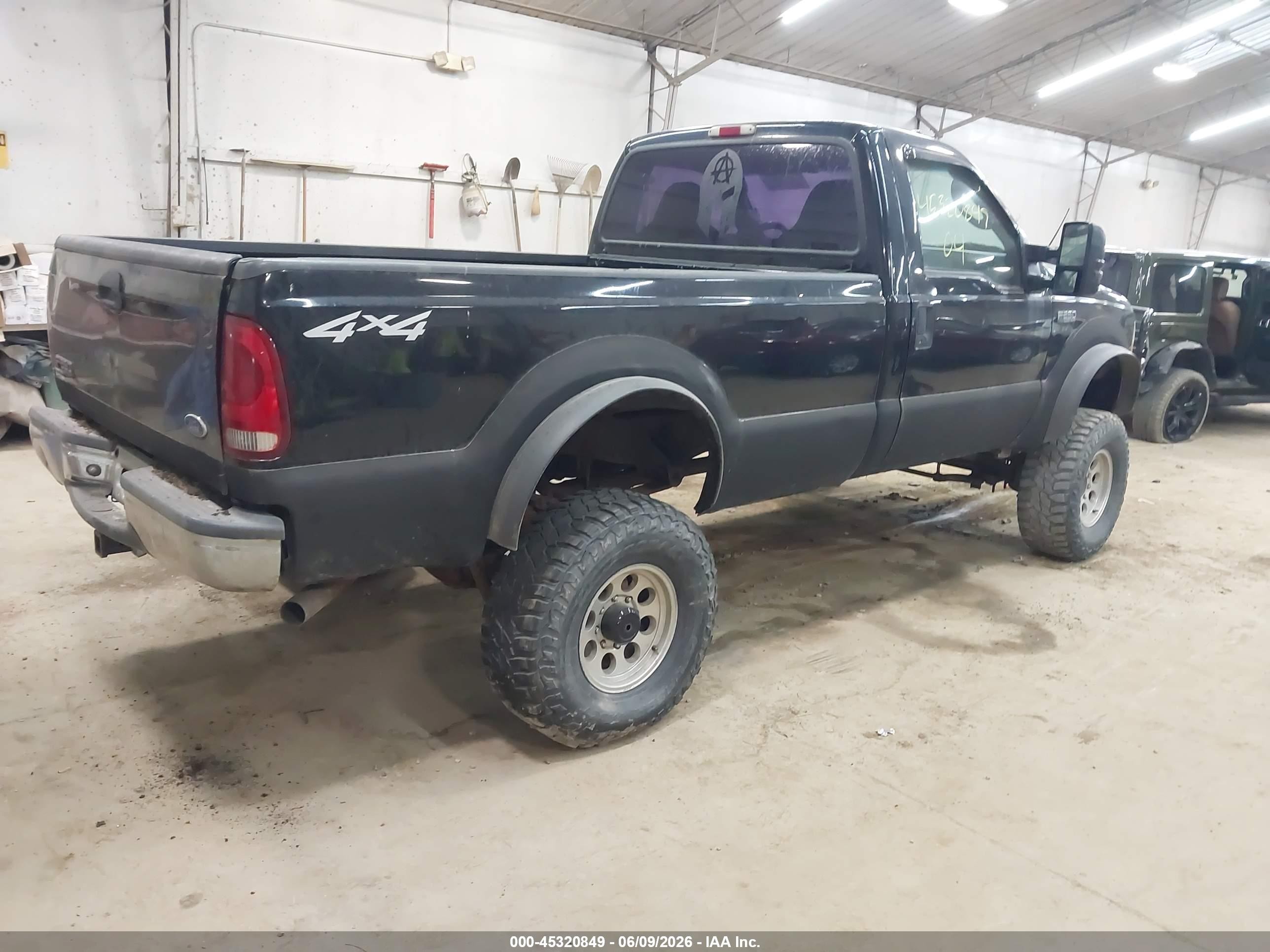 2004 Ford F-250 Xl/xlt Black vin: 1FTNF21L44EC64095