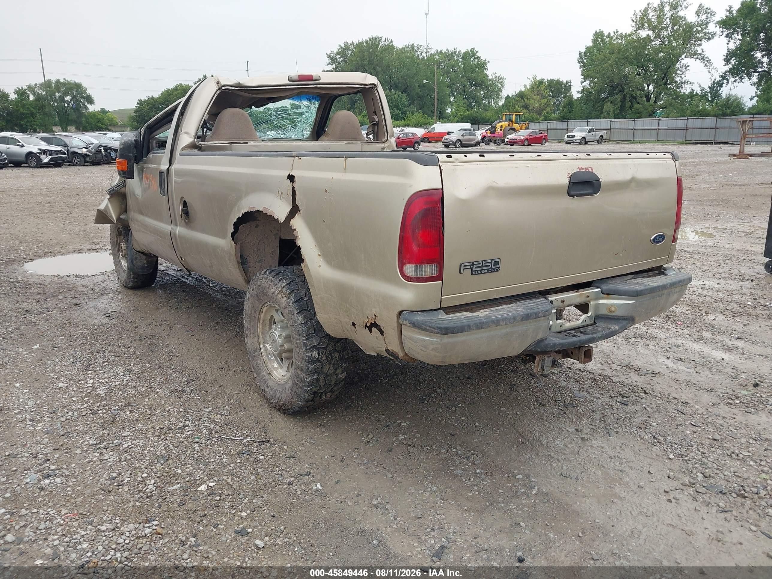 2000 Ford F-250 Lariat/xl/xlt Tan vin: 1FTNF21L4YED13172