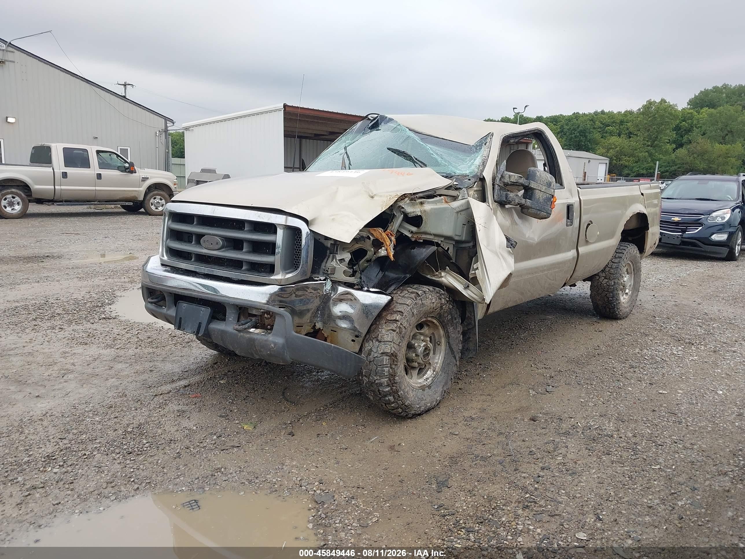 2000 Ford F-250 Lariat/xl/xlt Tan vin: 1FTNF21L4YED13172