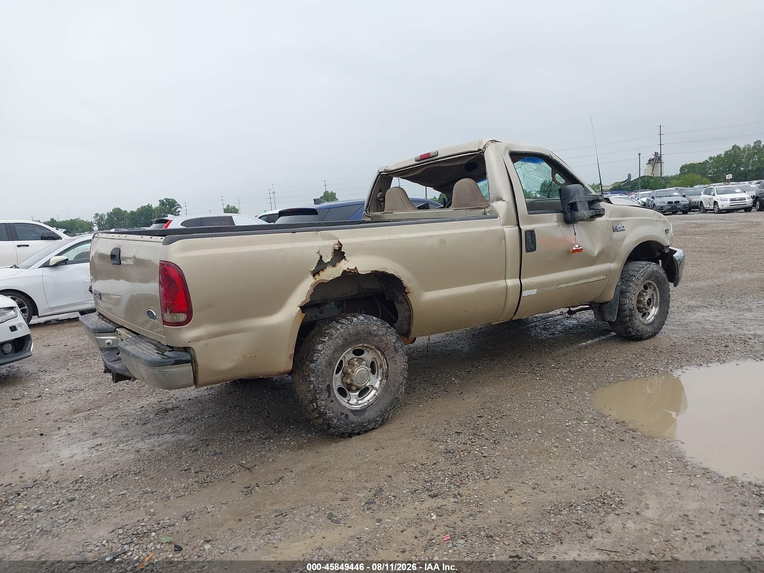 2000 Ford F-250 Lariat/xl/xlt Tan vin: 1FTNF21L4YED13172