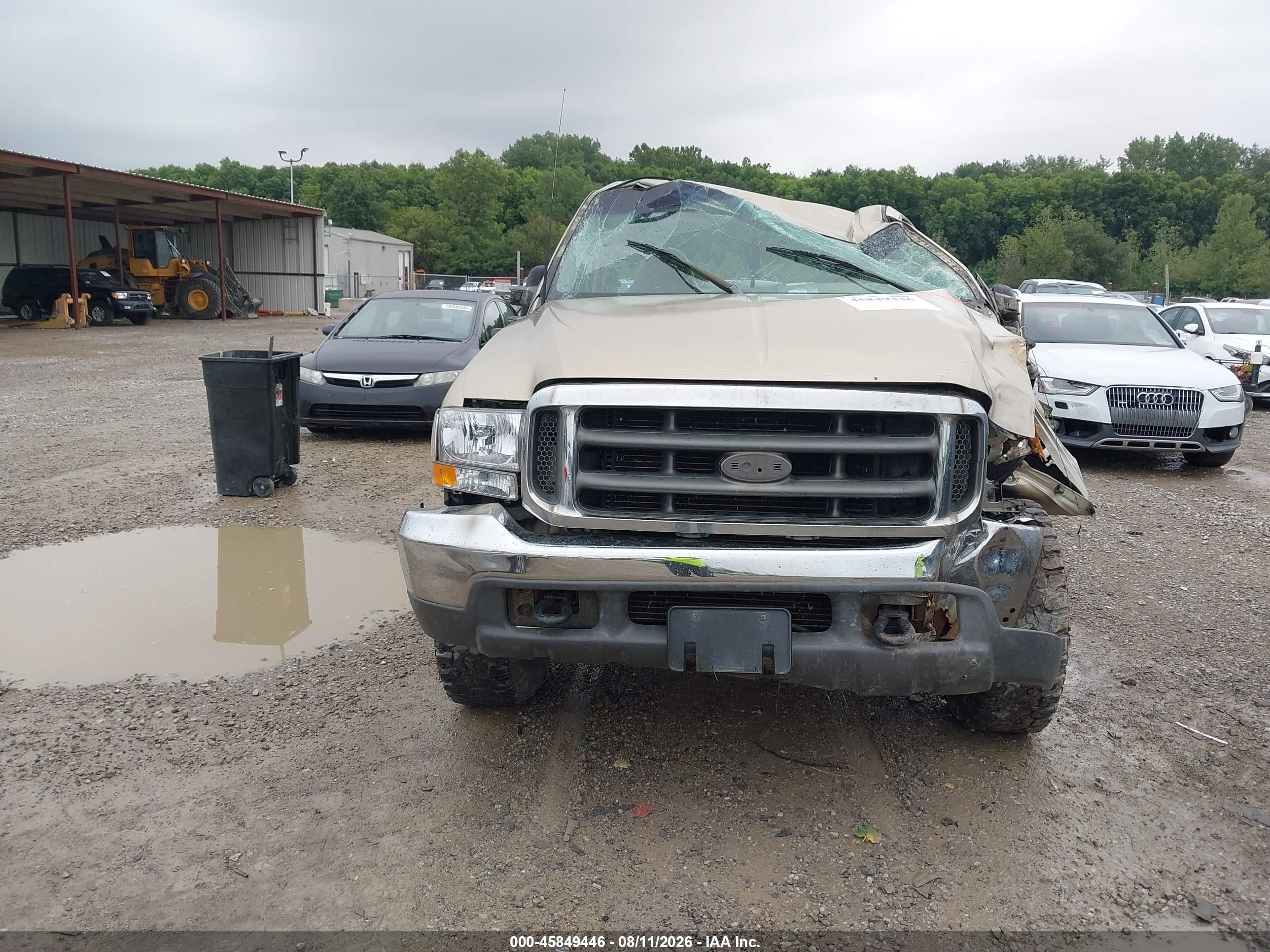 2000 Ford F-250 Lariat/xl/xlt Tan vin: 1FTNF21L4YED13172