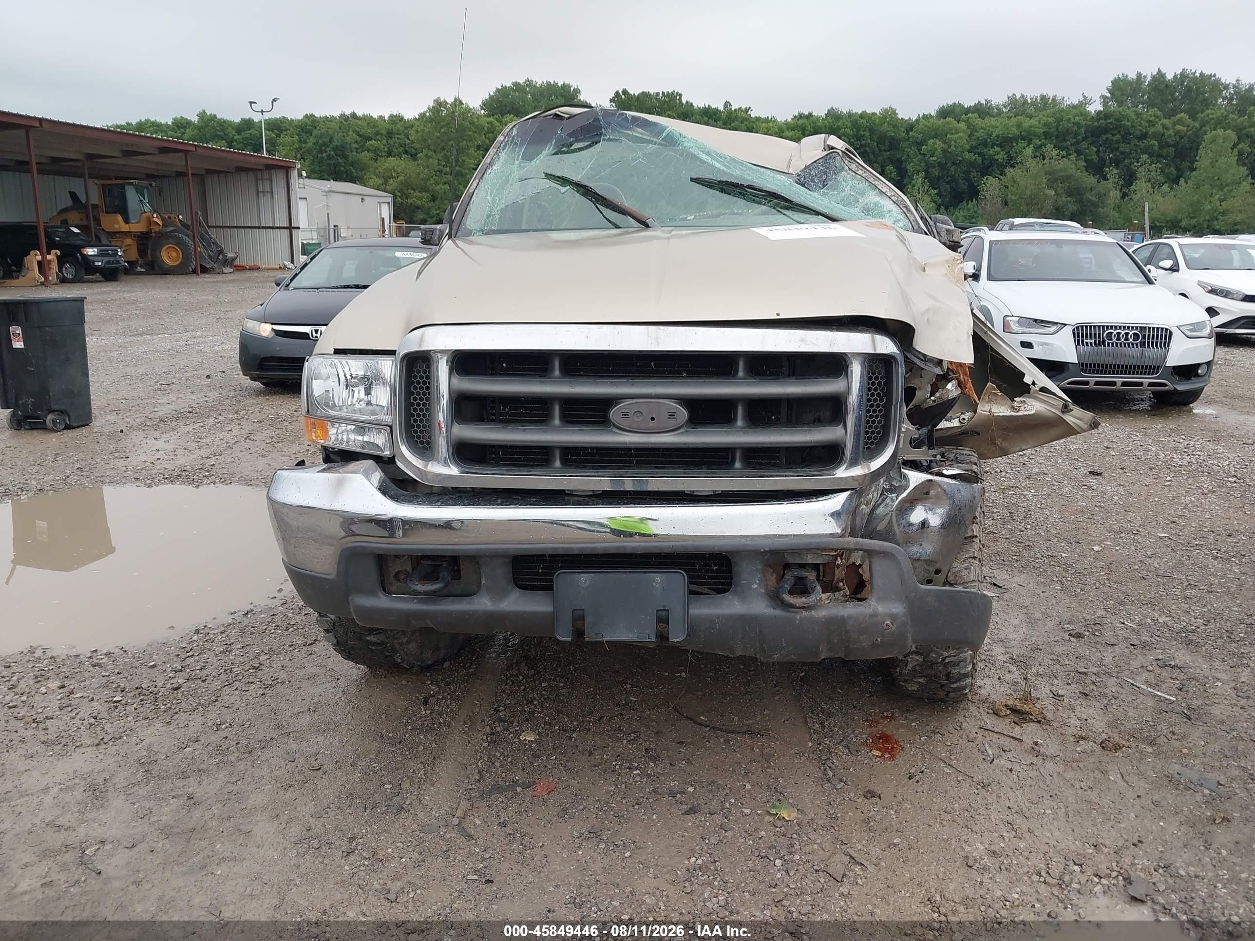 2000 Ford F-250 Lariat/xl/xlt Tan vin: 1FTNF21L4YED13172