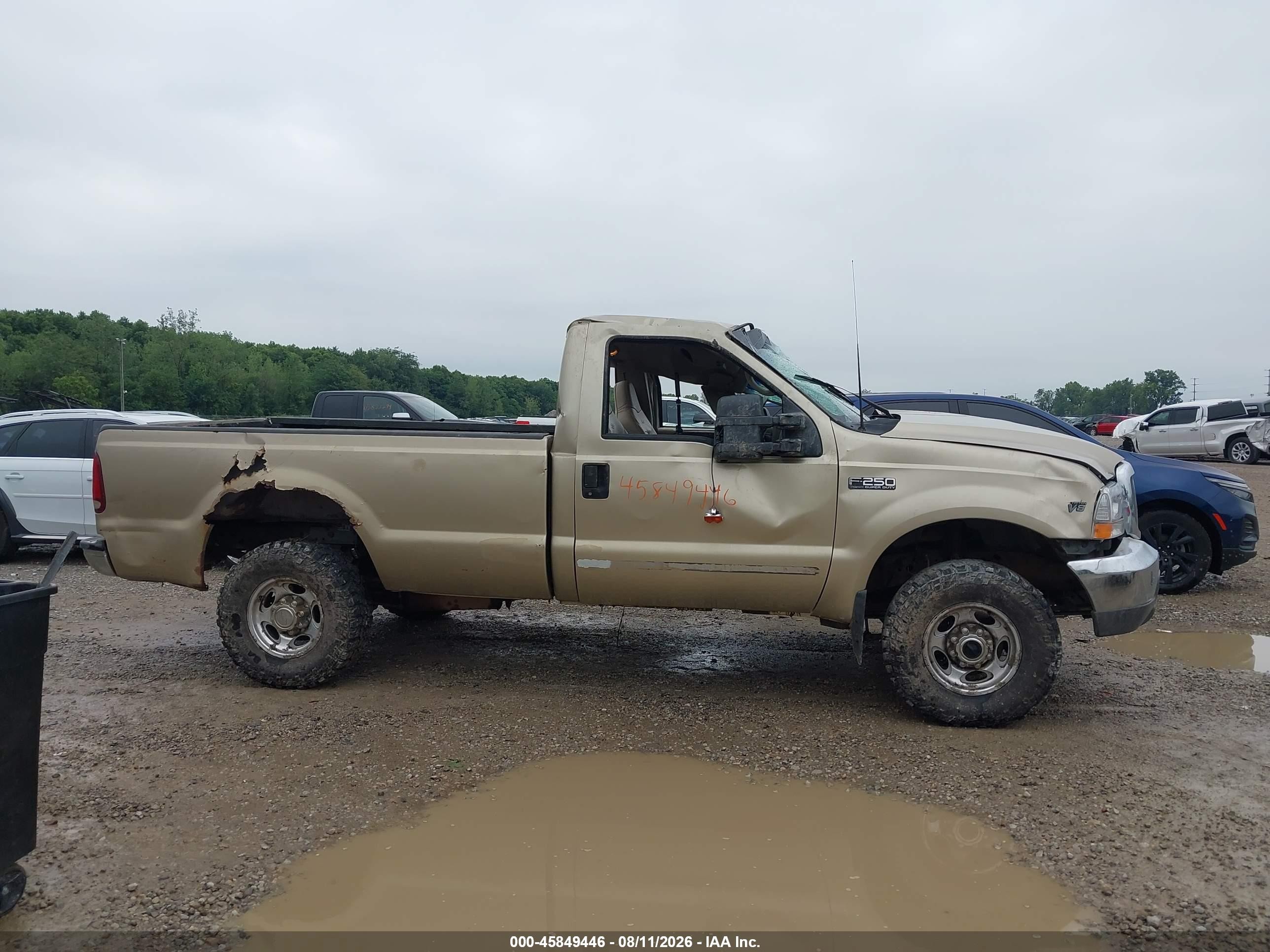 2000 Ford F-250 Lariat/xl/xlt Tan vin: 1FTNF21L4YED13172