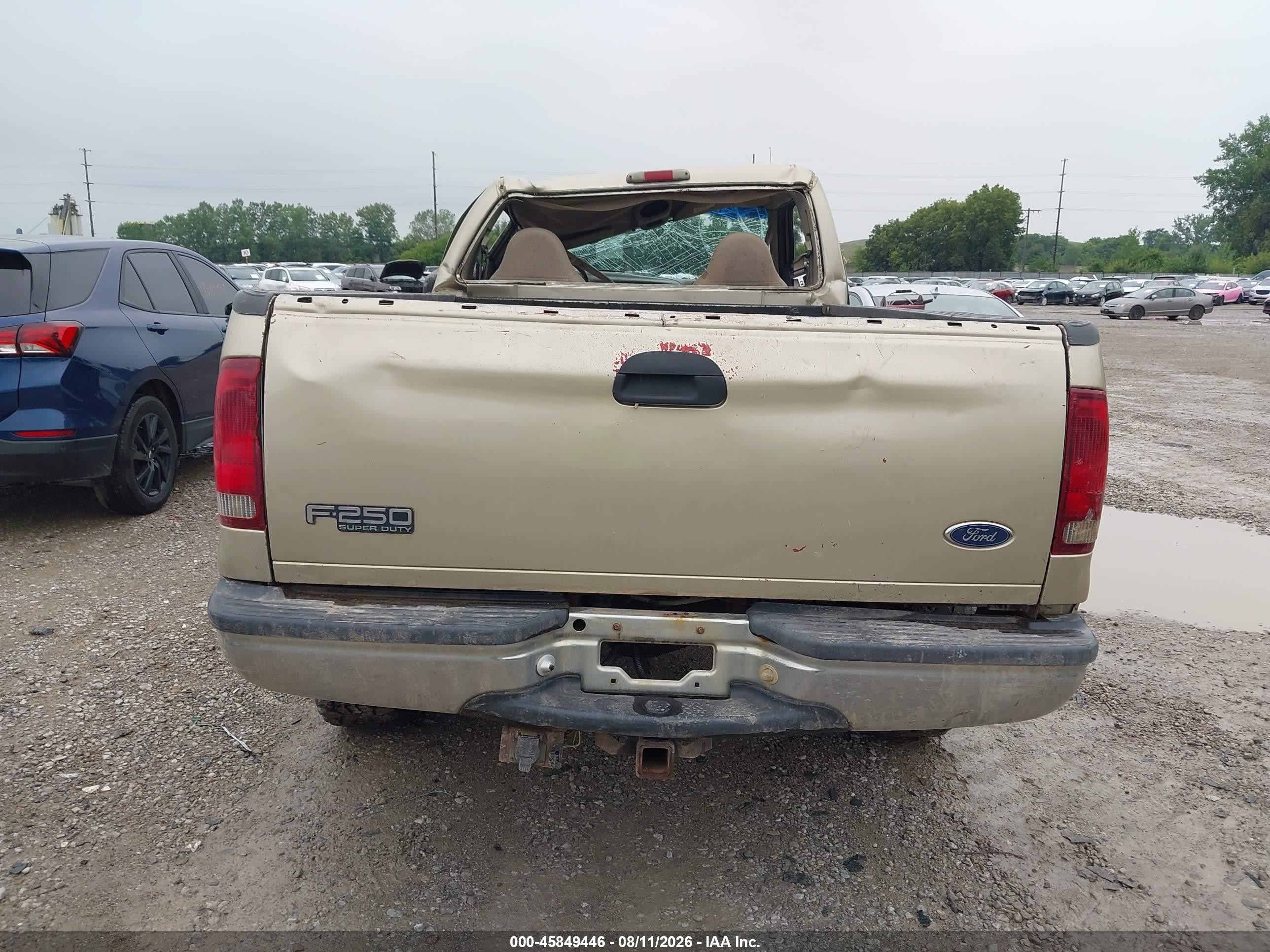 2000 Ford F-250 Lariat/xl/xlt Tan vin: 1FTNF21L4YED13172