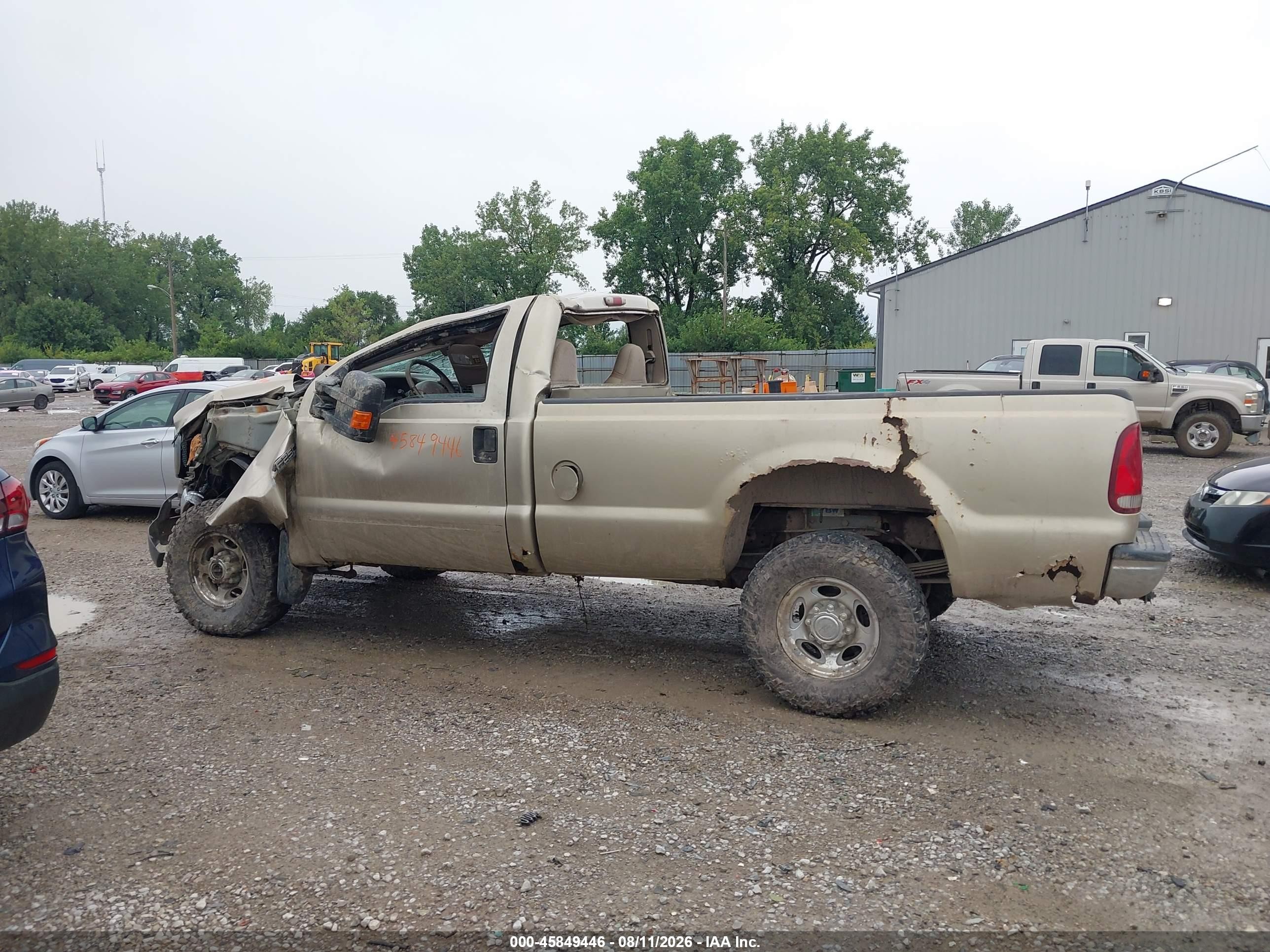 2000 Ford F-250 Lariat/xl/xlt Tan vin: 1FTNF21L4YED13172