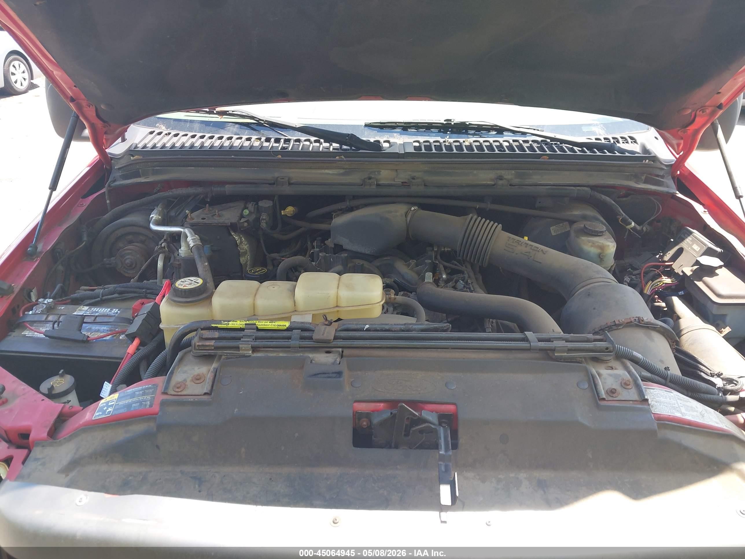 2002 Ford F-250 Xl/xlt Red vin: 1FTNF21L52EA33008
