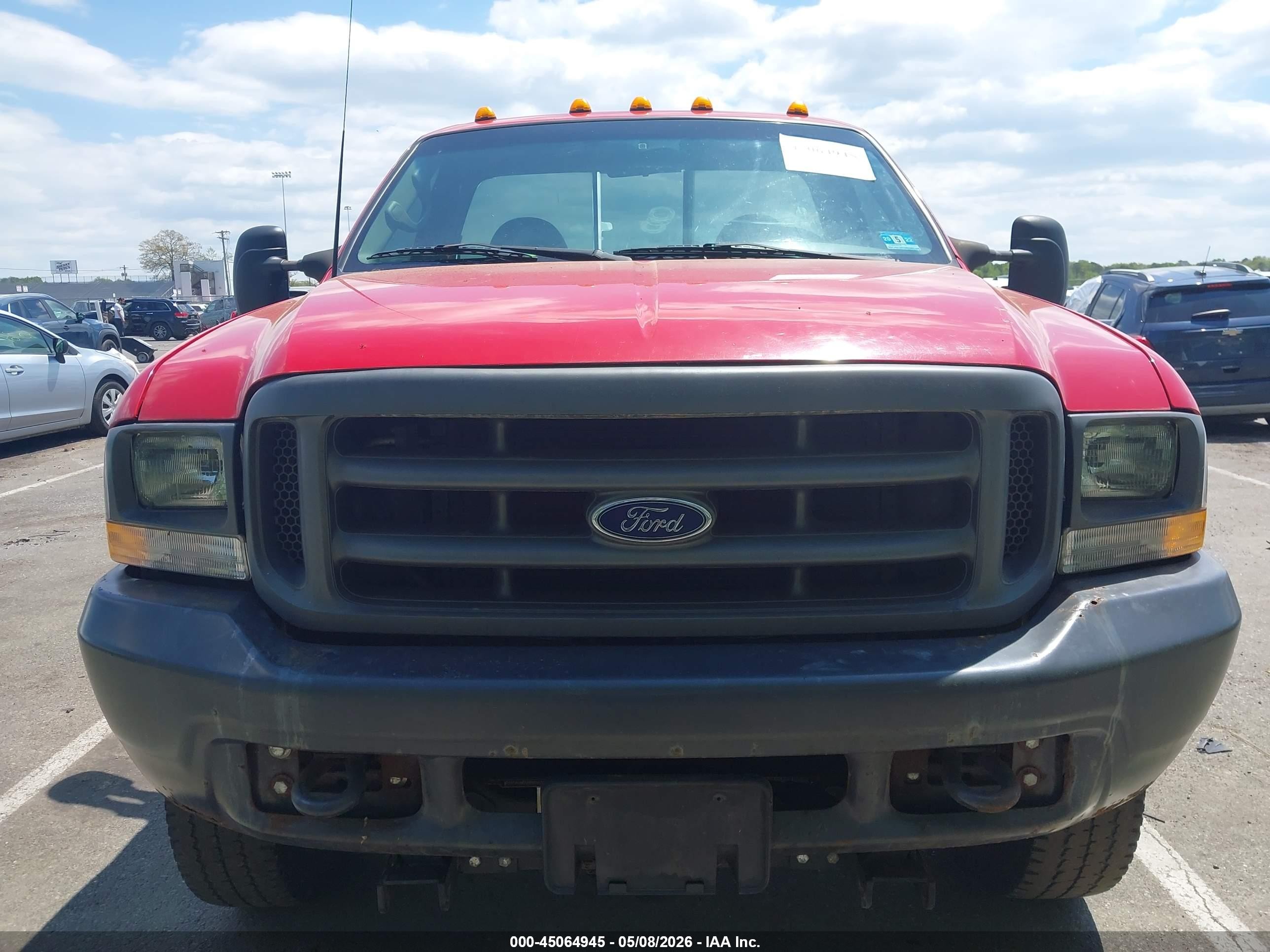 2002 Ford F-250 Xl/xlt Red vin: 1FTNF21L52EA33008