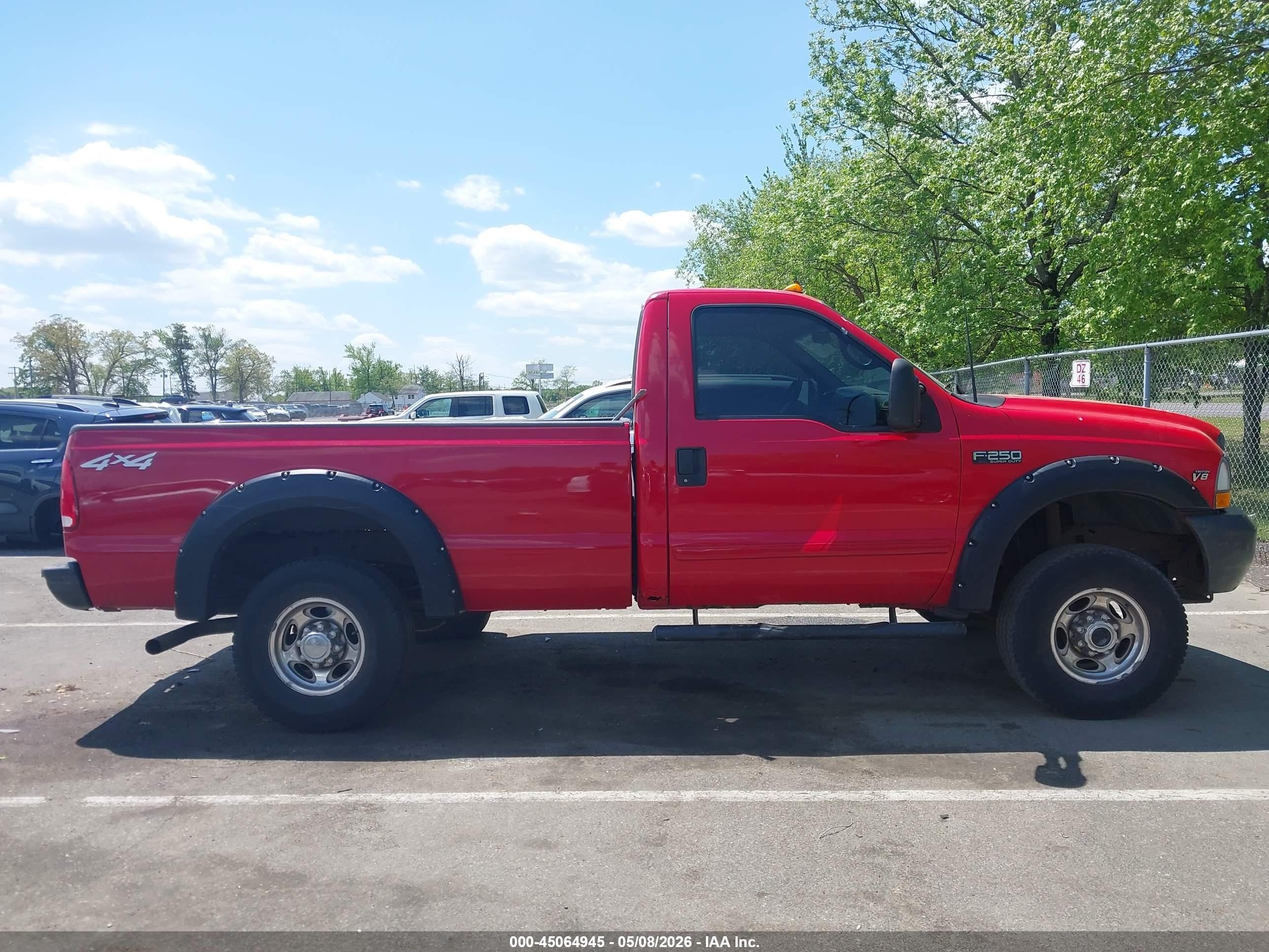 2002 Ford F-250 Xl/xlt Red vin: 1FTNF21L52EA33008