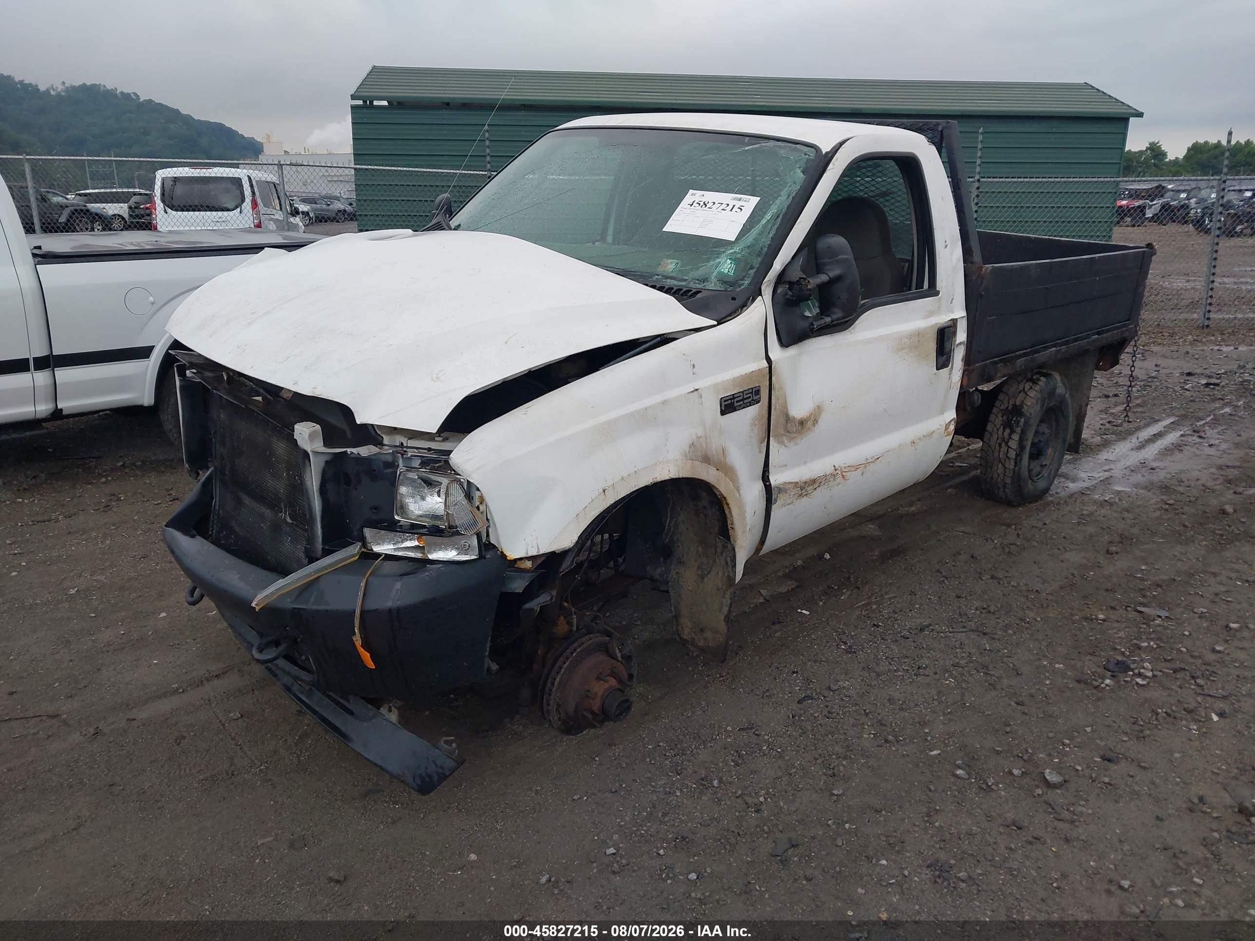 2004 Ford F-250 Xl/xlt White vin: 1FTNF21L64EC25475