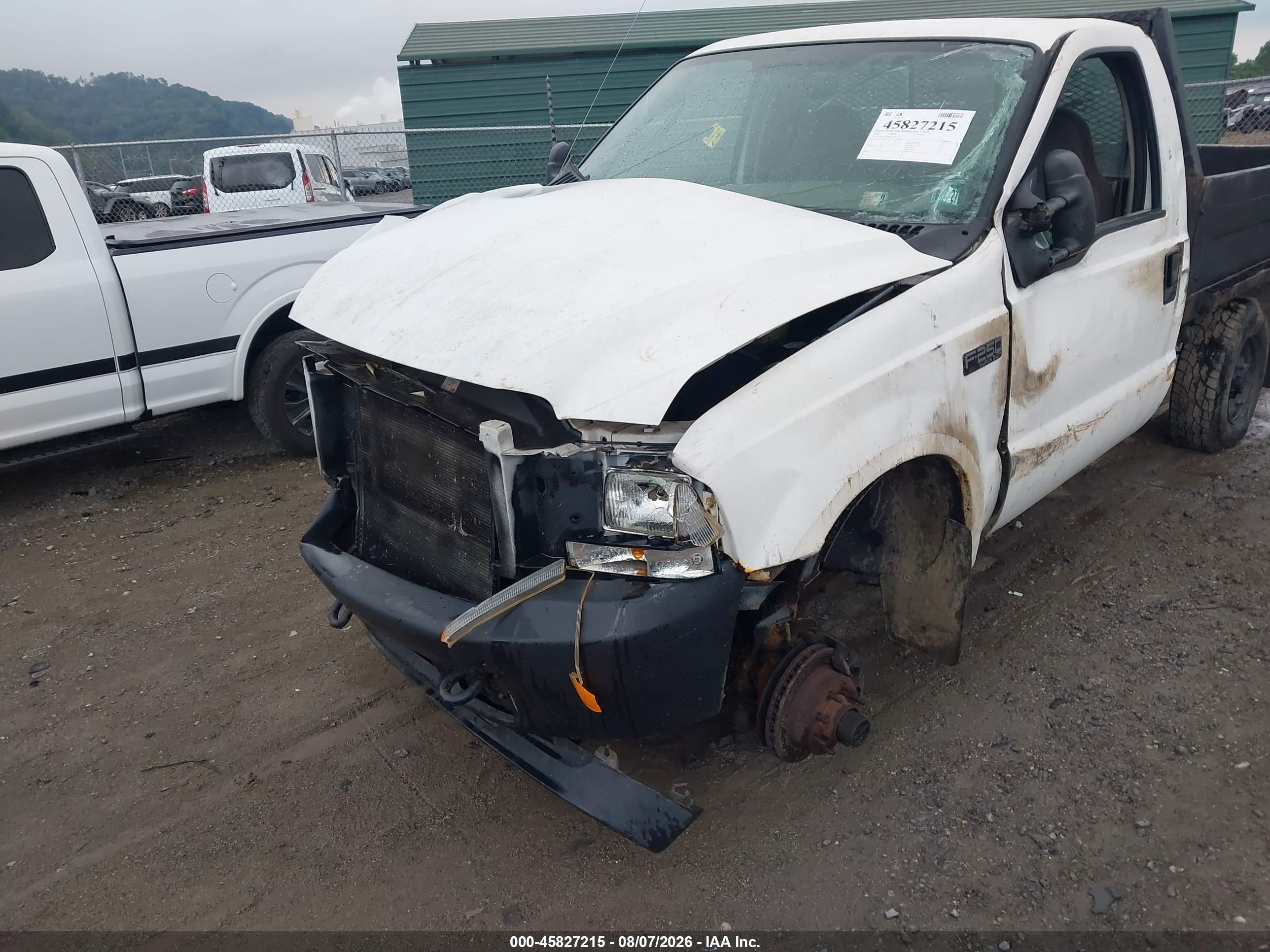 2004 Ford F-250 Xl/xlt White vin: 1FTNF21L64EC25475