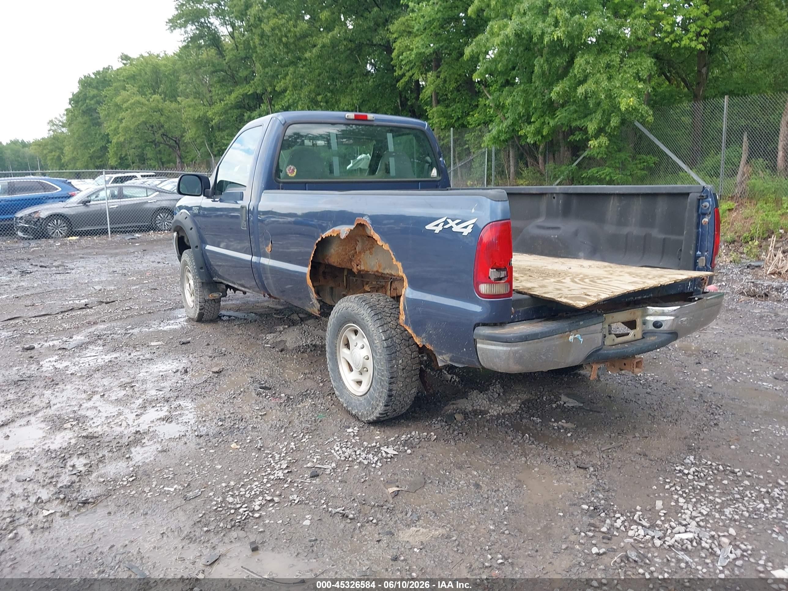 2004 Ford F-250 Xl/xlt Blue vin: 1FTNF21L74EA14463