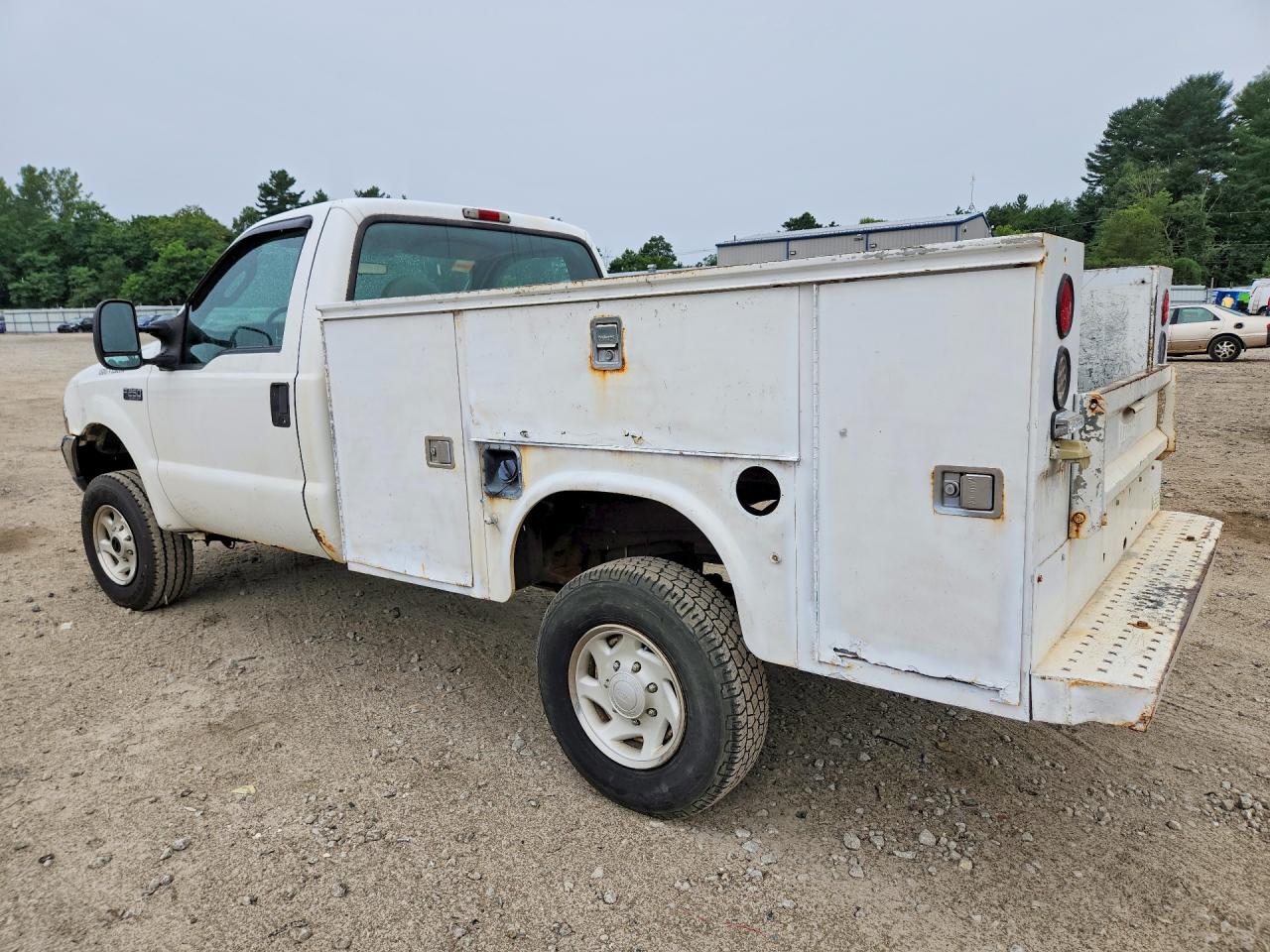 2004 Ford F250 Super Duty White vin: 1FTNF21L74ED93643
