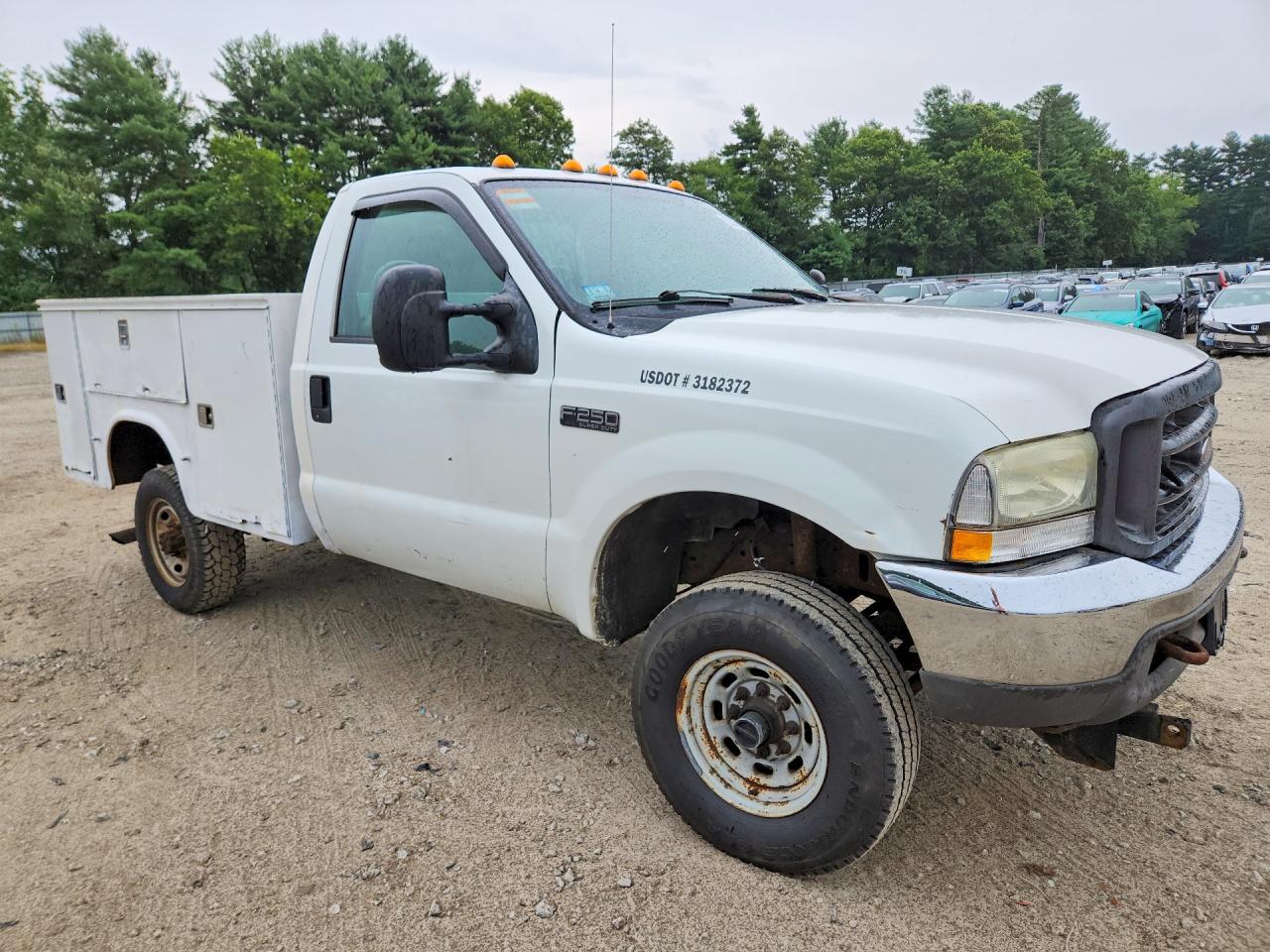 2004 Ford F250 Super Duty White vin: 1FTNF21L74ED93643